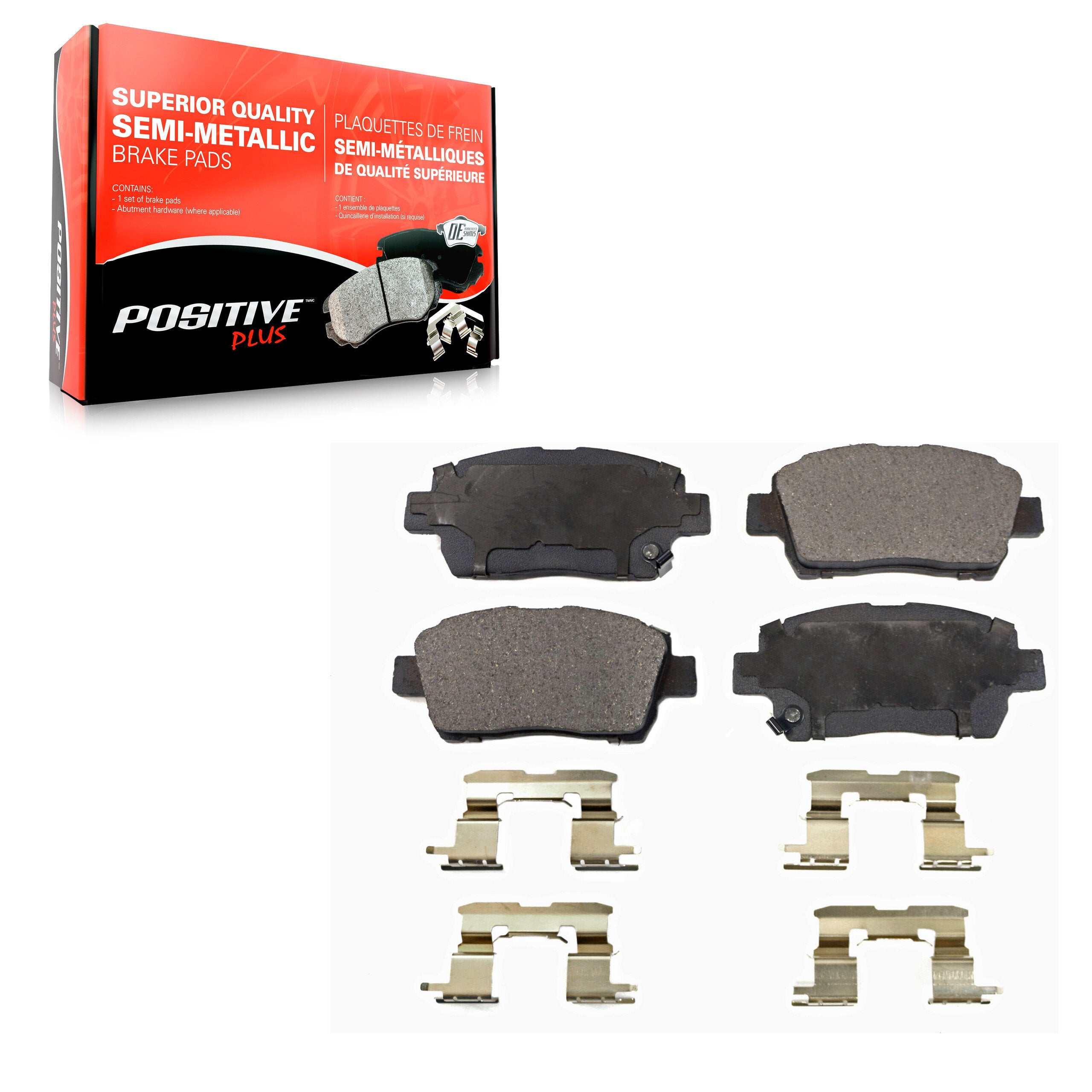 Positive Plus PPF-D822 Disc Brake Pad for 2000-2015 Scion iQ, Scion xA, Scion xB - Front