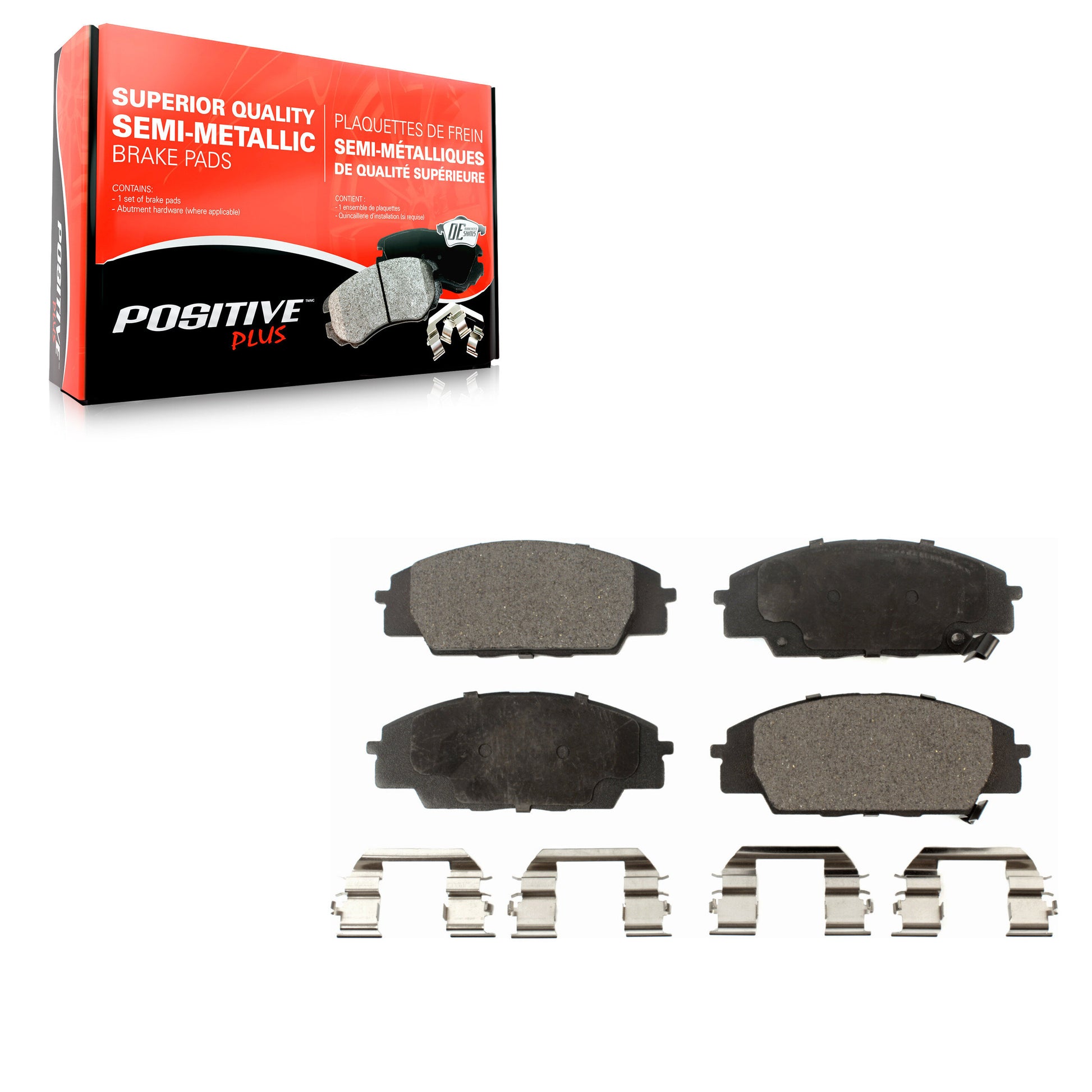 Positive Plus PPF-D829 Disc Brake Pad for 2000-2011 Acura CSX, Honda Civic, Acura RSX - Front
