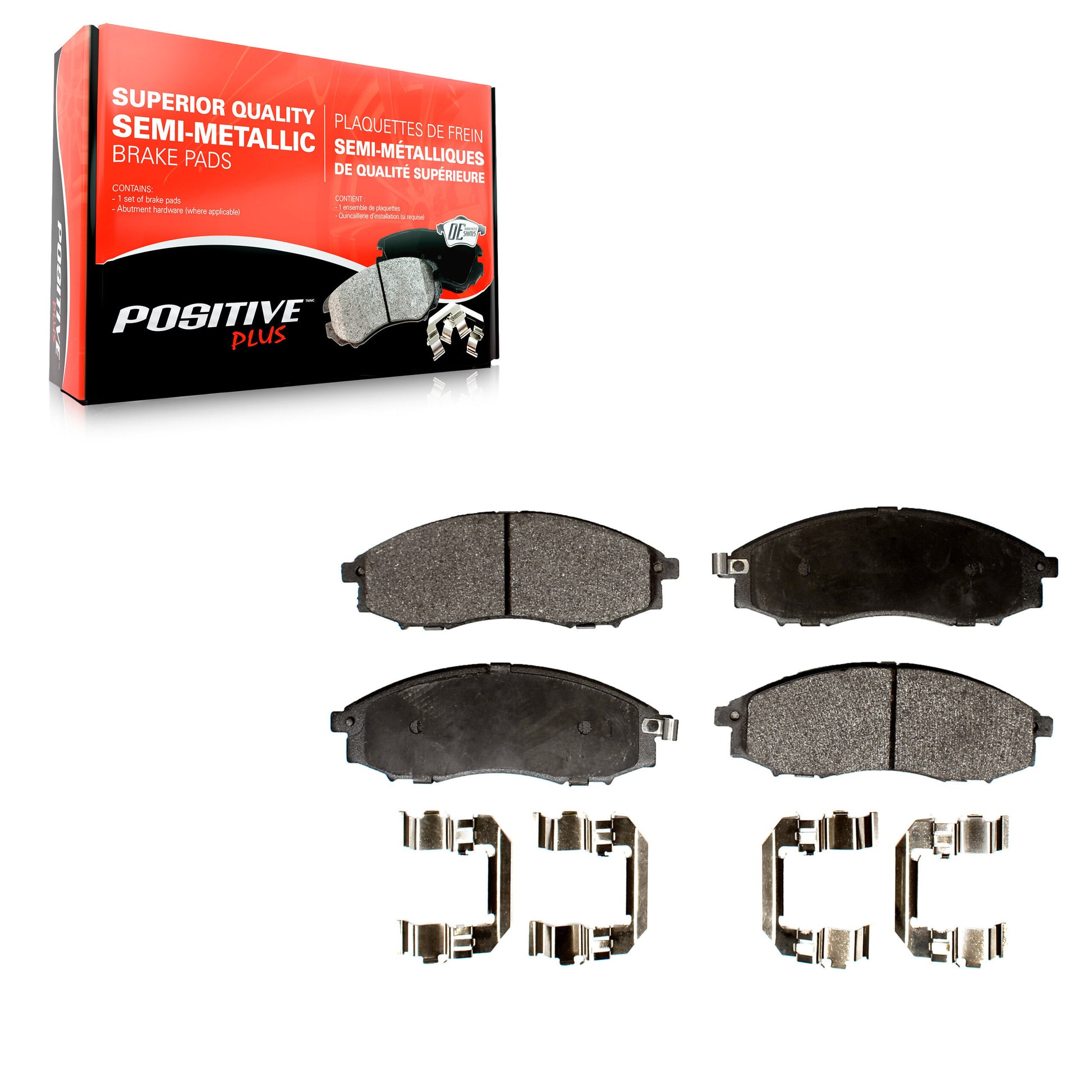 Positive Plus PPF-D830 Disc Brake Pad for 2000-2004 Nissan Frontier, Nissan Xterra