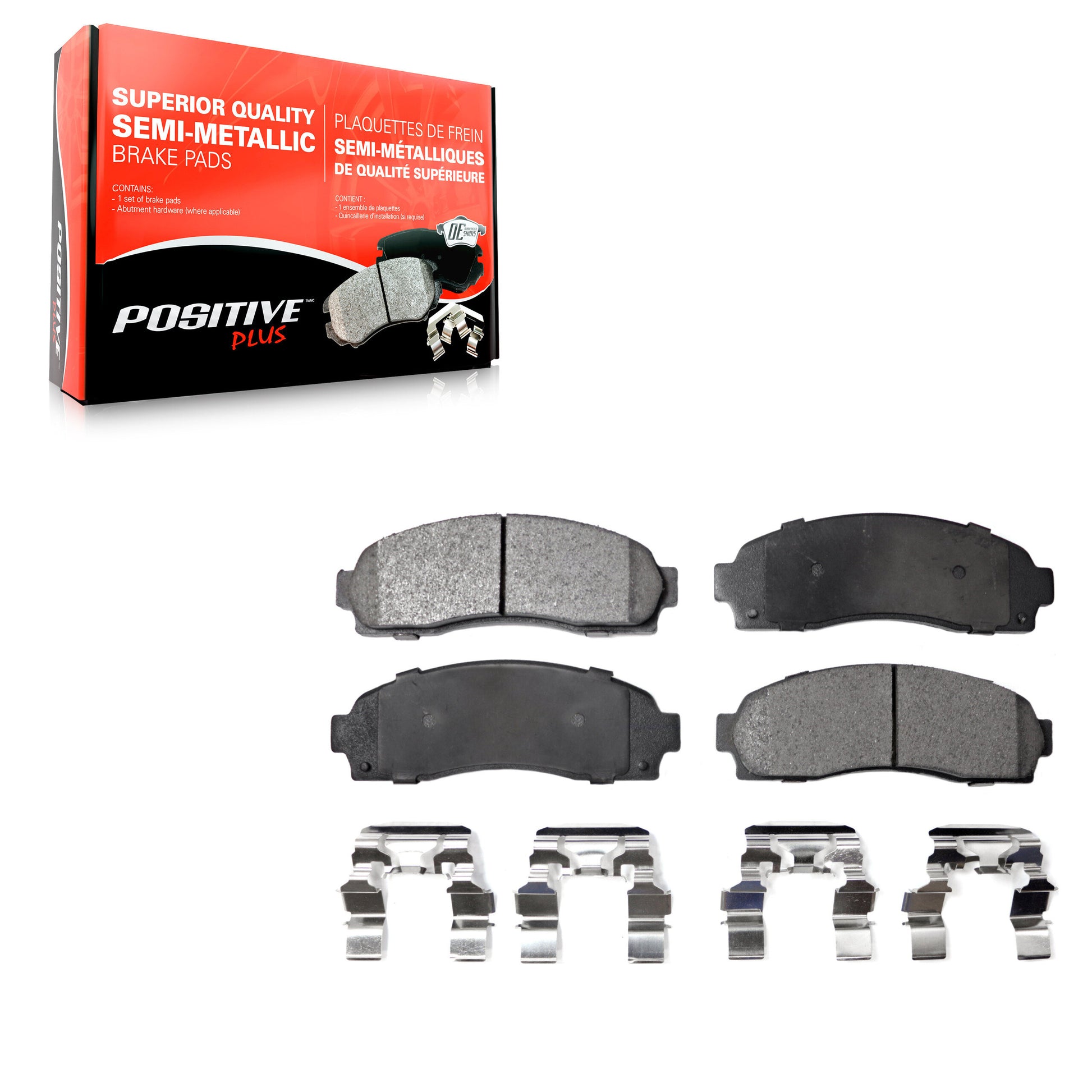 Positive Plus PPF-D833 Disc Brake Pad for 2001-2011 Pontiac Torrent, Chevrolet Equinox, Ford Explorer - Front