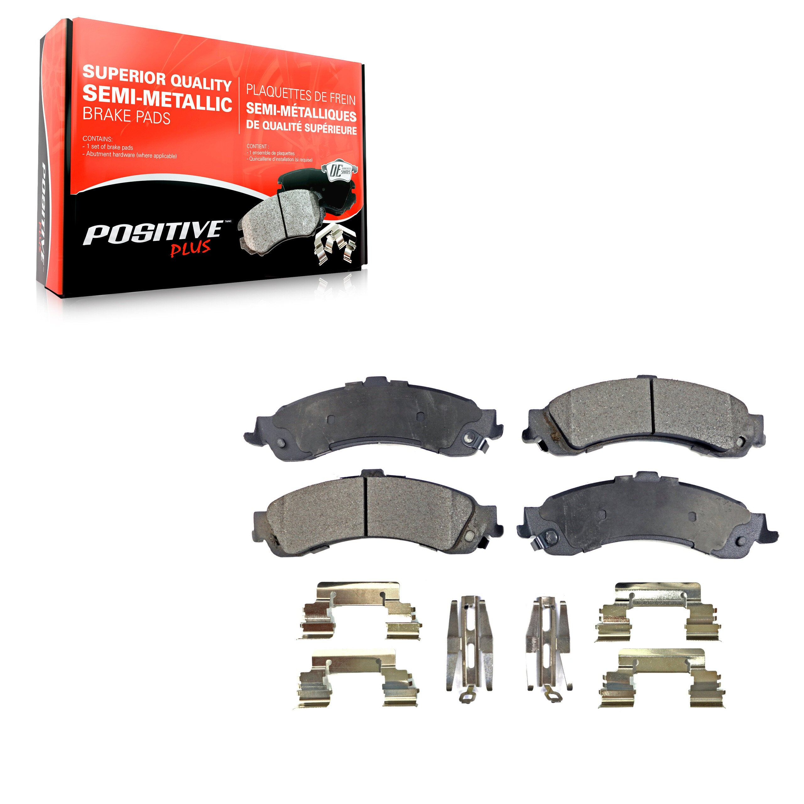 Positive Plus PPF-D834 Disc Brake Pad for 2000-2006 Cadillac Escalade, Cadillac Escalade ESV, Chevrolet Avalanche 1500 - Rear