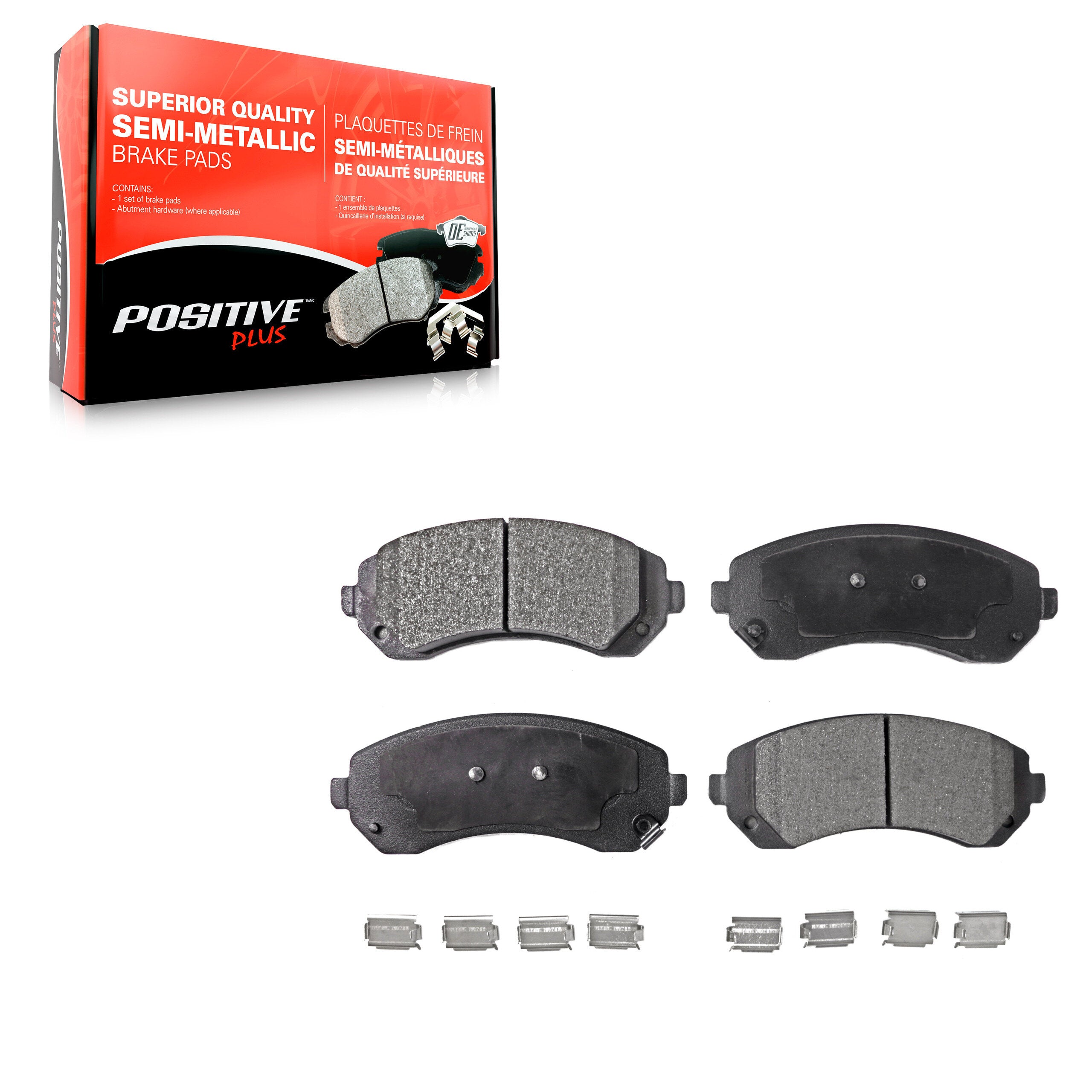 Positive Plus PPF-D844 Disc Brake Pad for 2001-2007 Buick Rendezvous, Chevrolet Venture, Oldsmobile Silhouette - Front