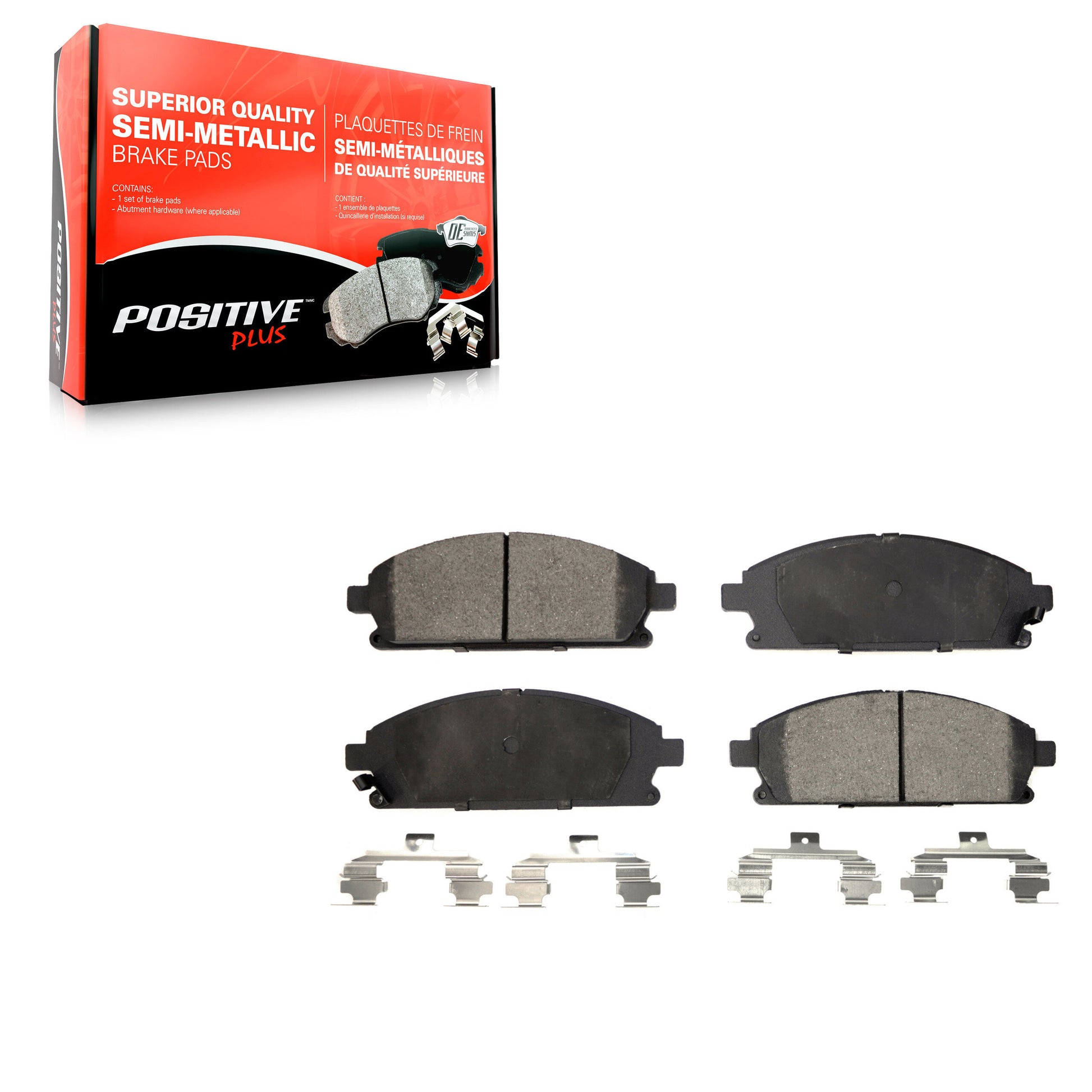 Positive Plus PPF-D855 Disc Brake Pad for 1996-2009 Nissan Pathfinder, Nissan Quest, Acura MDX - Front