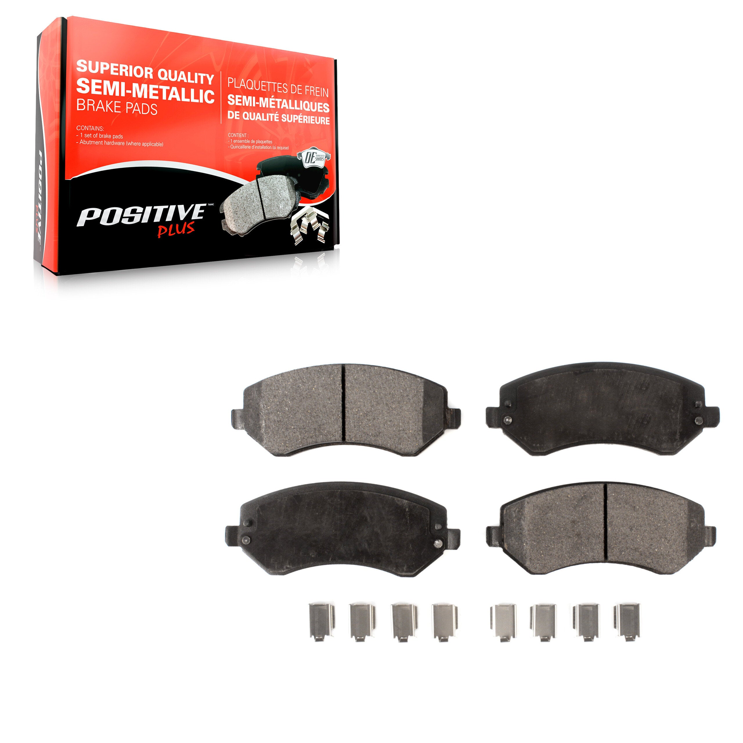 Positive Plus PPF-D856 Disc Brake Pad for 2001-2007 Dodge Caravan, Chrysler Town & Country, Chrysler Voyager - Front