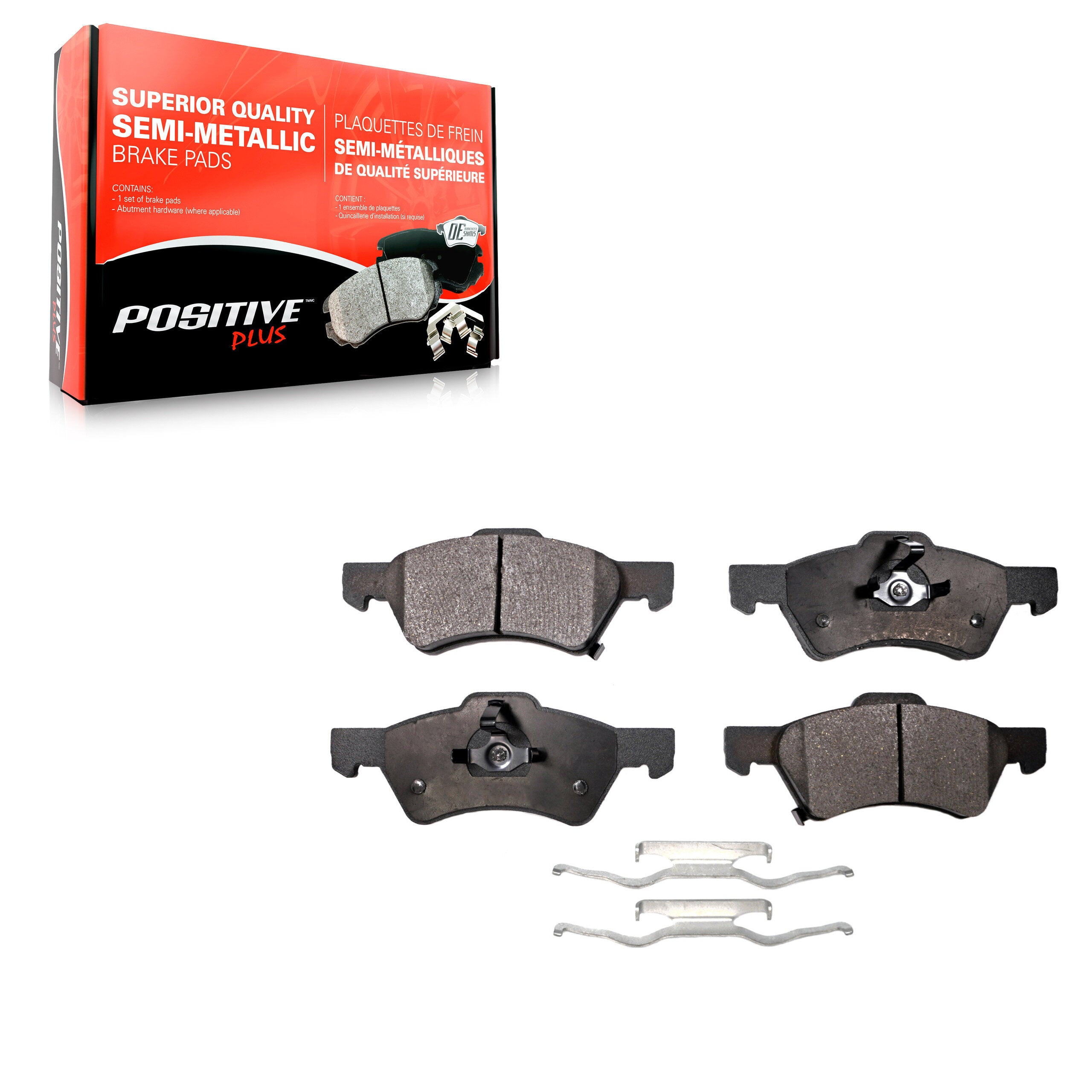 Positive Plus PPF-D857 Disc Brake Pad for 2001-2007 Dodge Grand Caravan, Chrysler Town & Country, Dodge Caravan - Front