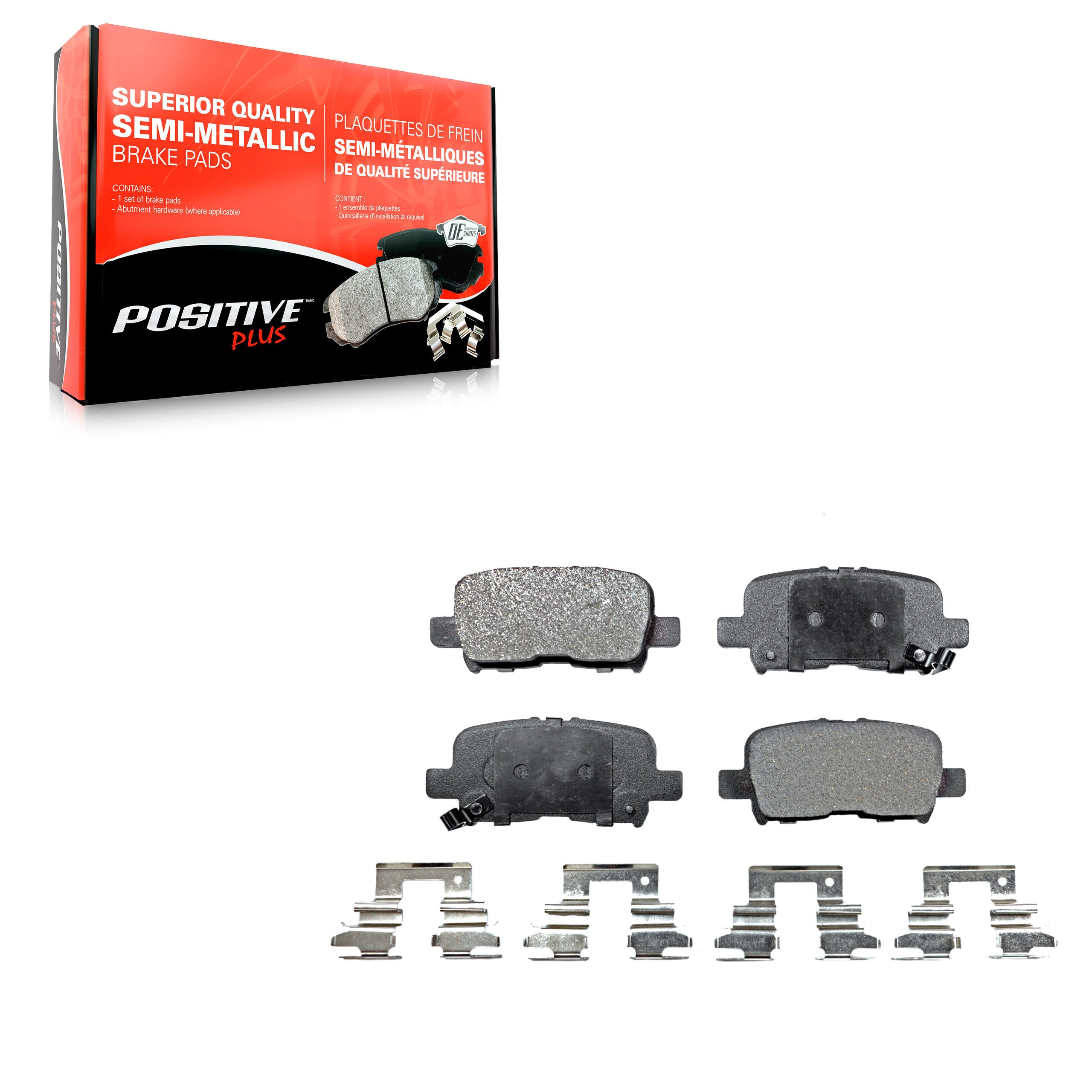 Positive Plus PPF-D865 Disc Brake Pad for 2001-2008 Honda Pilot, Honda Odyssey, Acura MDX - Rear
