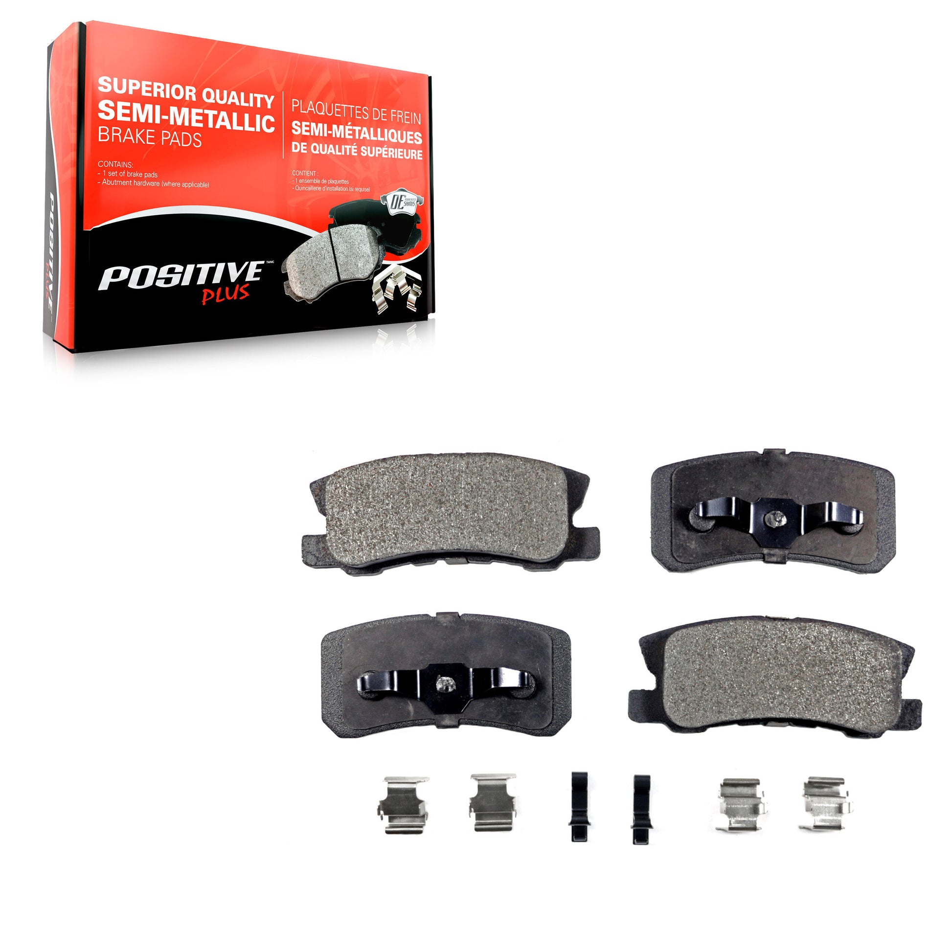 Positive Plus PPF-D868 Disc Brake Pad for 2000-2017 Mitsubishi Lancer, Chrysler 200, Mitsubishi Outlander Sport - Rear