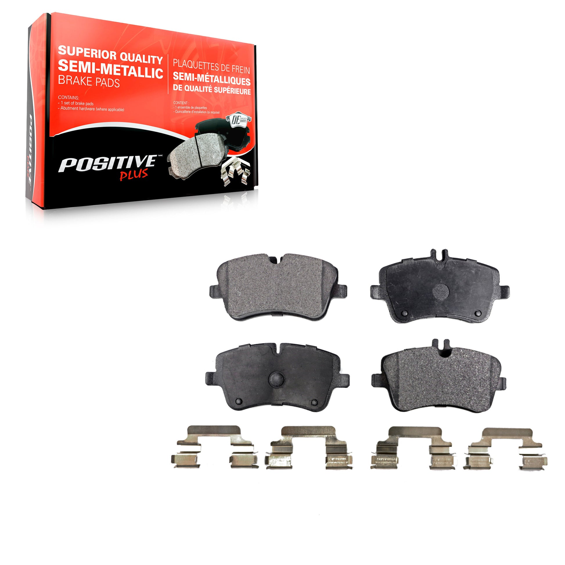 Positive Plus PPF-D872 Disc Brake Pad for 2001-2011 Mercedes-Benz SLK300, Mercedes-Benz C230, Mercedes-Benz C280 - Front