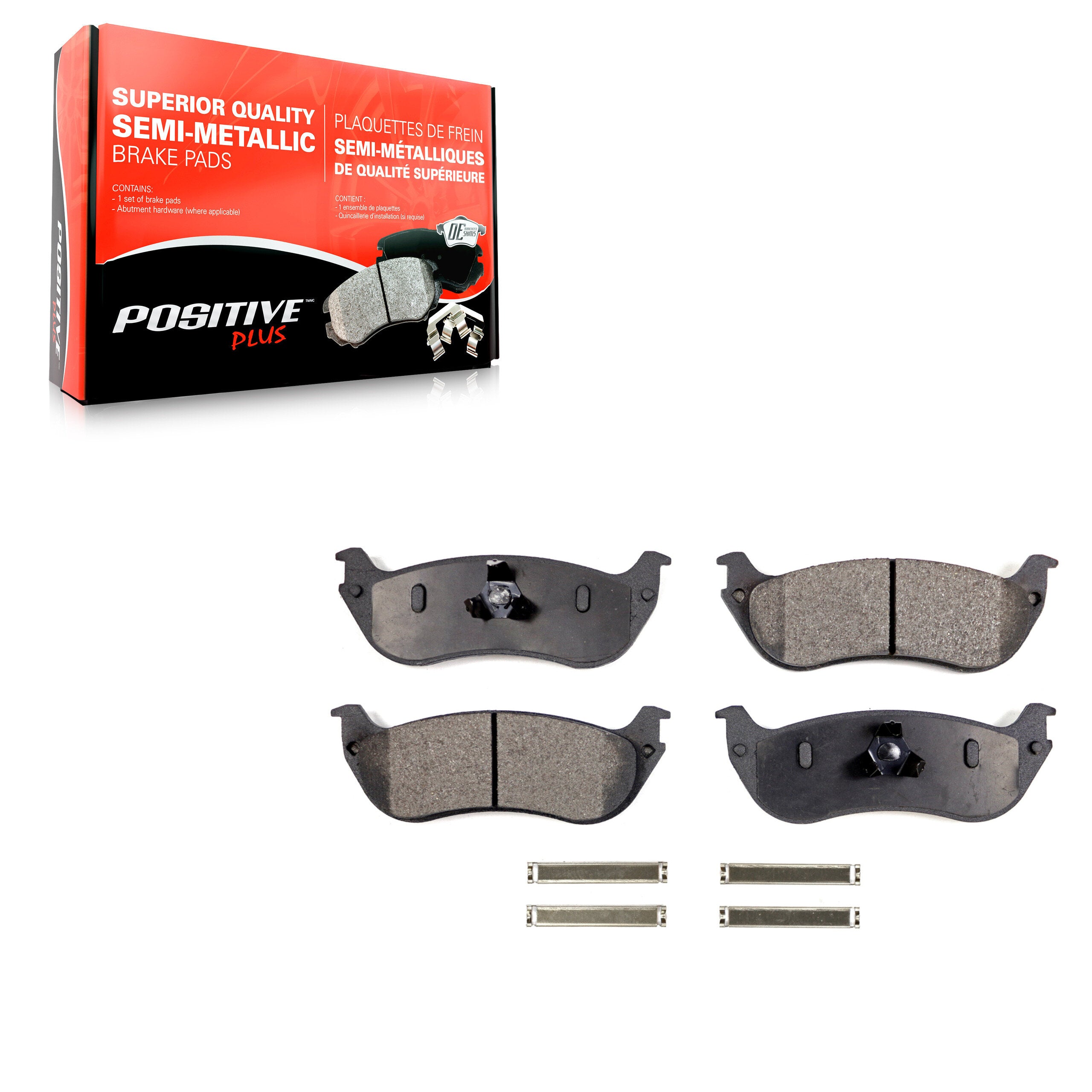 Positive Plus PPF-D881 Disc Brake Pad for 2002-2005 Ford Explorer, Mercury Mountaineer - Rear