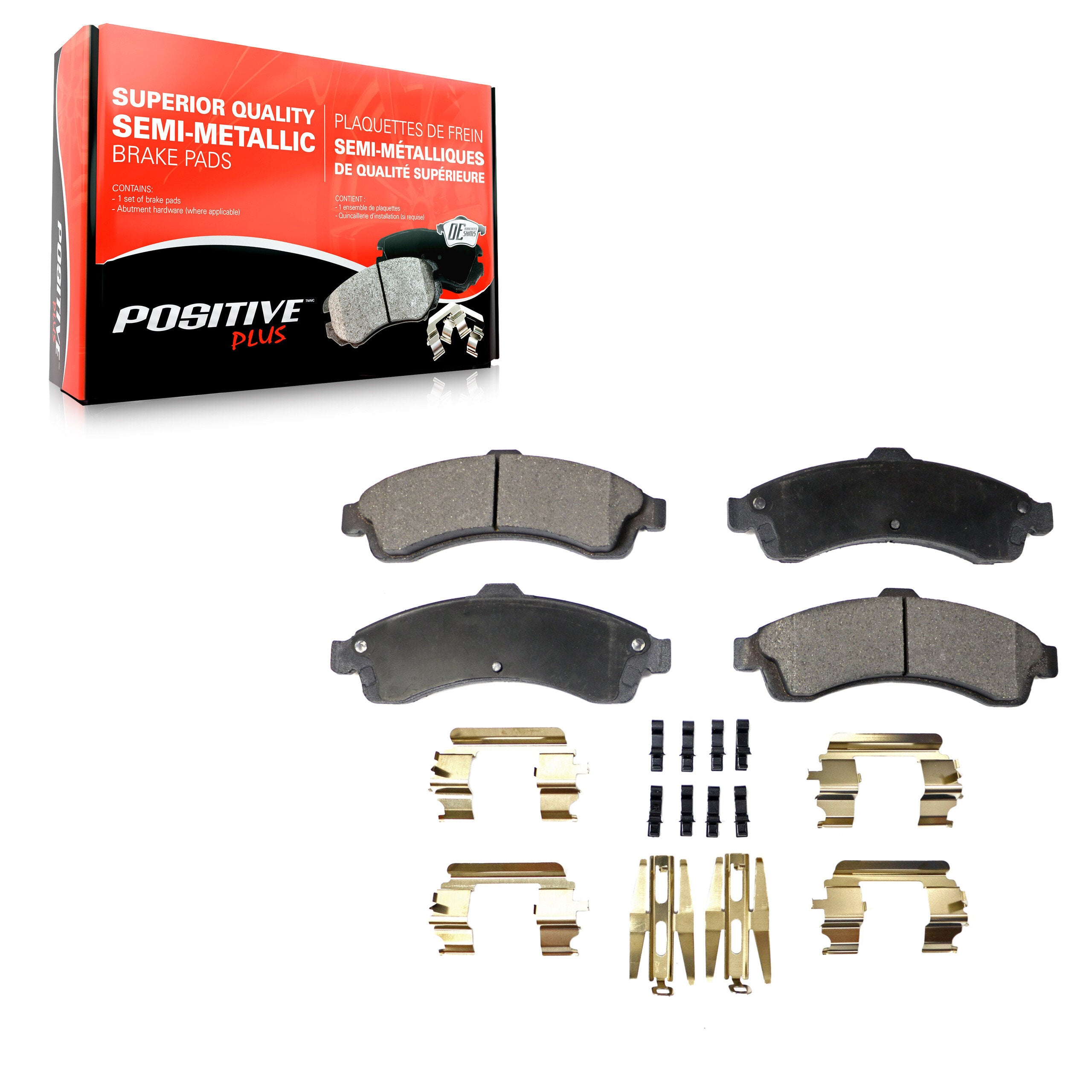 Positive Plus PPF-D882 Disc Brake Pad for 2002-2006 Isuzu Ascender, Saab 9-7x, Buick Rainier - Front