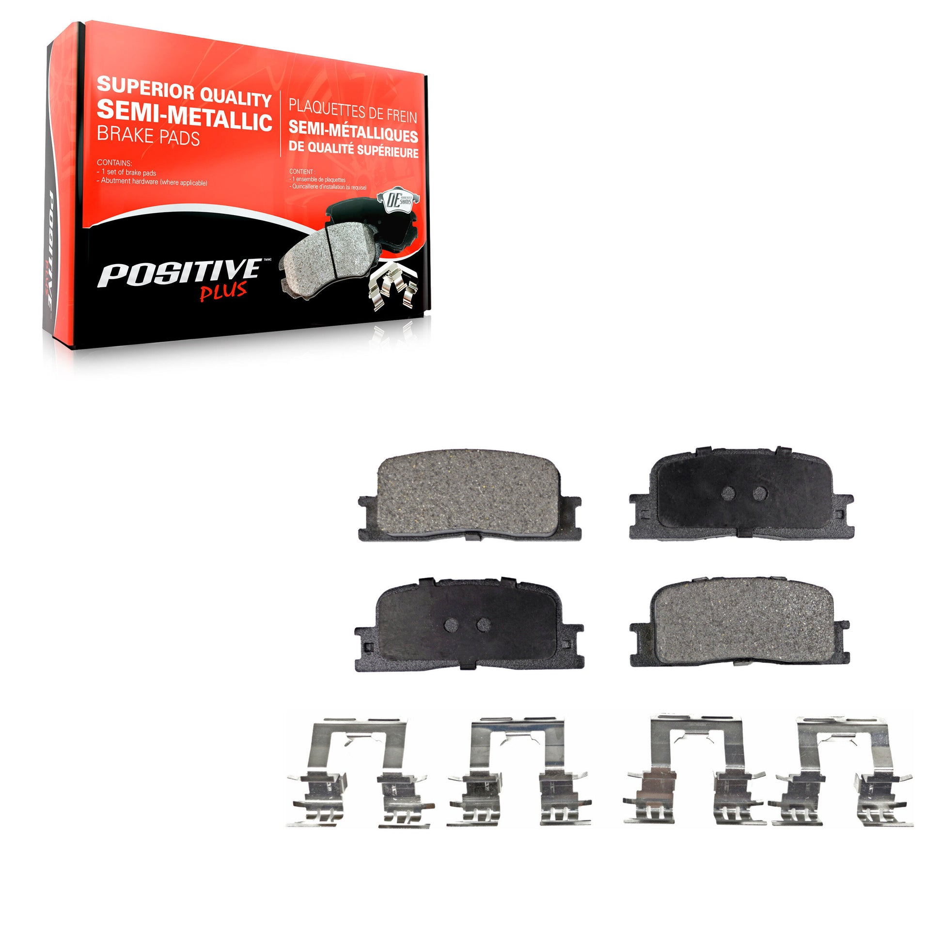 Positive Plus PPF-D885 Disc Brake Pad for 2001-2006 Lexus ES330, Lexus ES300, Toyota Camry - Rear