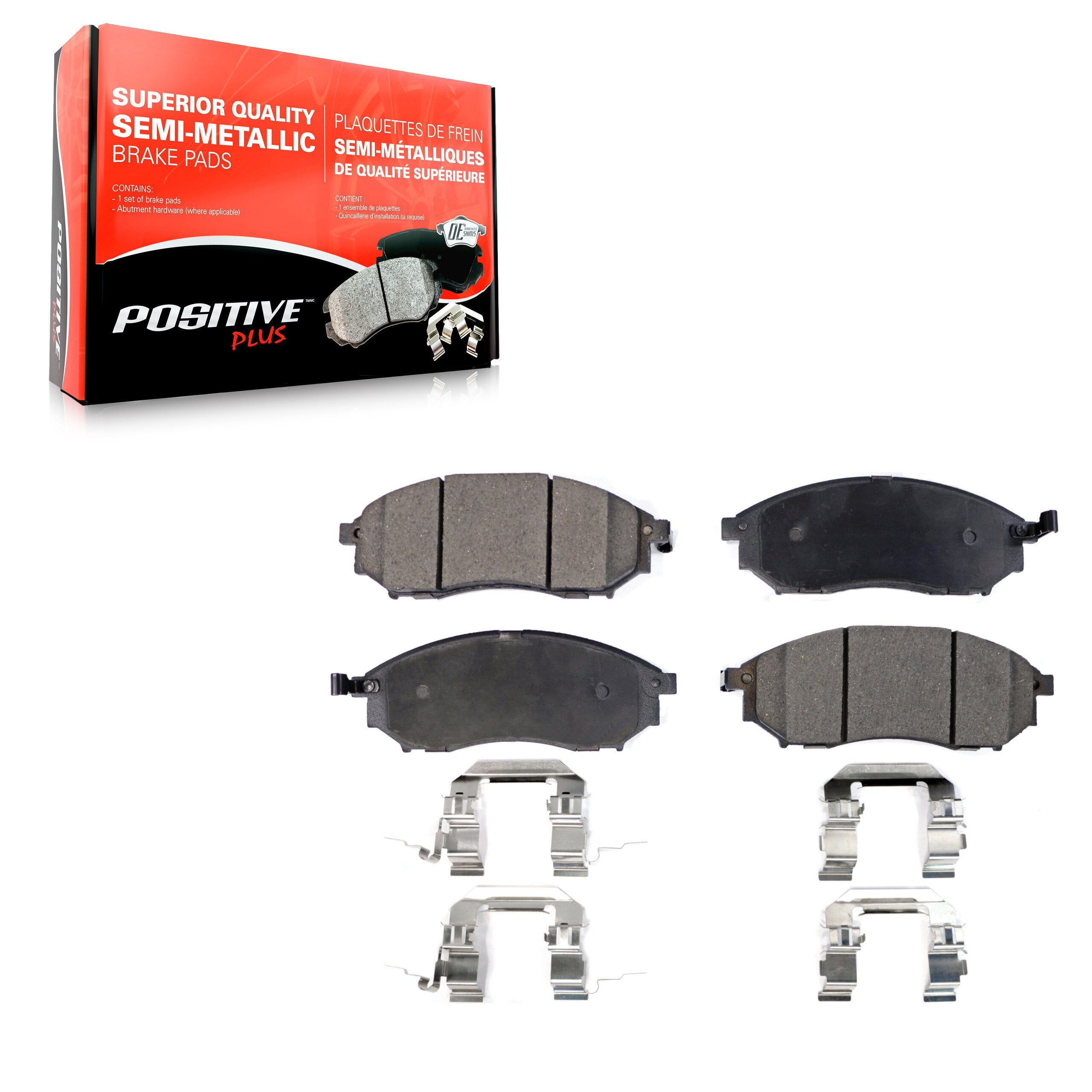 Positive Plus PPF-D888 Disc Brake Pad for 2002-2020 INFINITI Q40, INFINITI Q70L, INFINITI QX70 - Front