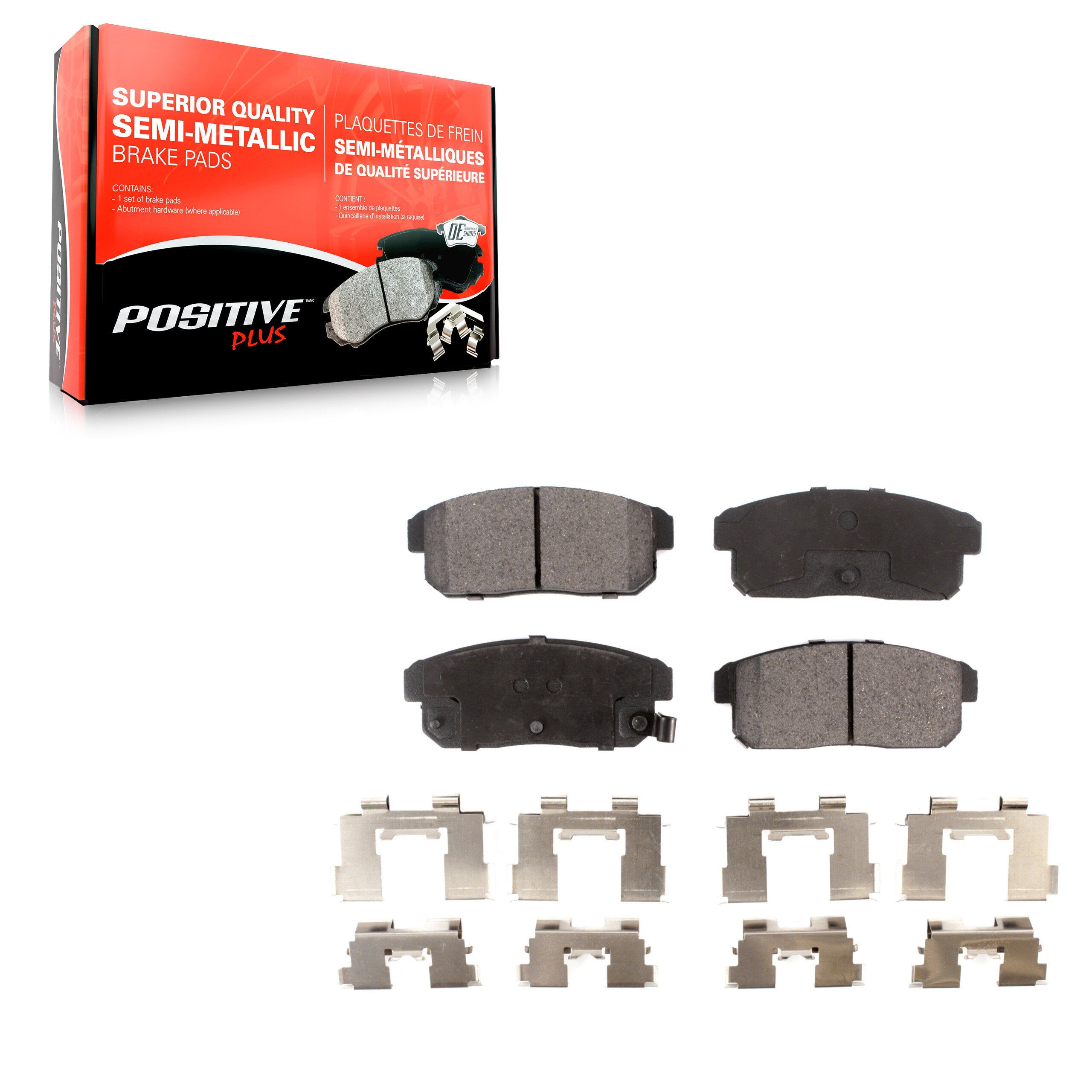 Positive Plus PPF-D900 Disc Brake Pad for 2000-2011 Mazda RX-8, INFINITI G20, INFINITI I35 - Rear