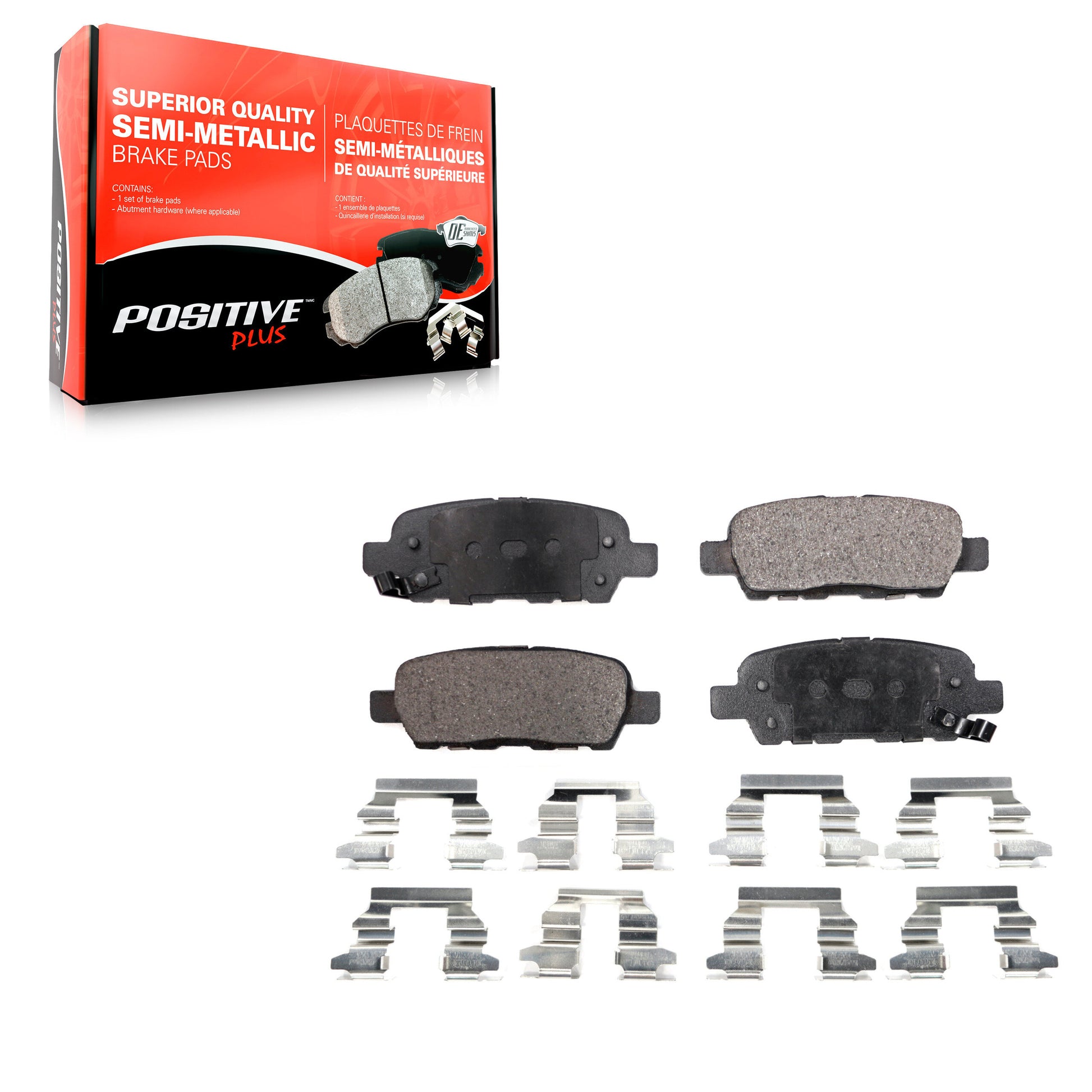 Positive Plus PPF-D905 Disc Brake Pad for 2002-2025 Nissan Z, Nissan LEAF, Nissan Altima - Rear
