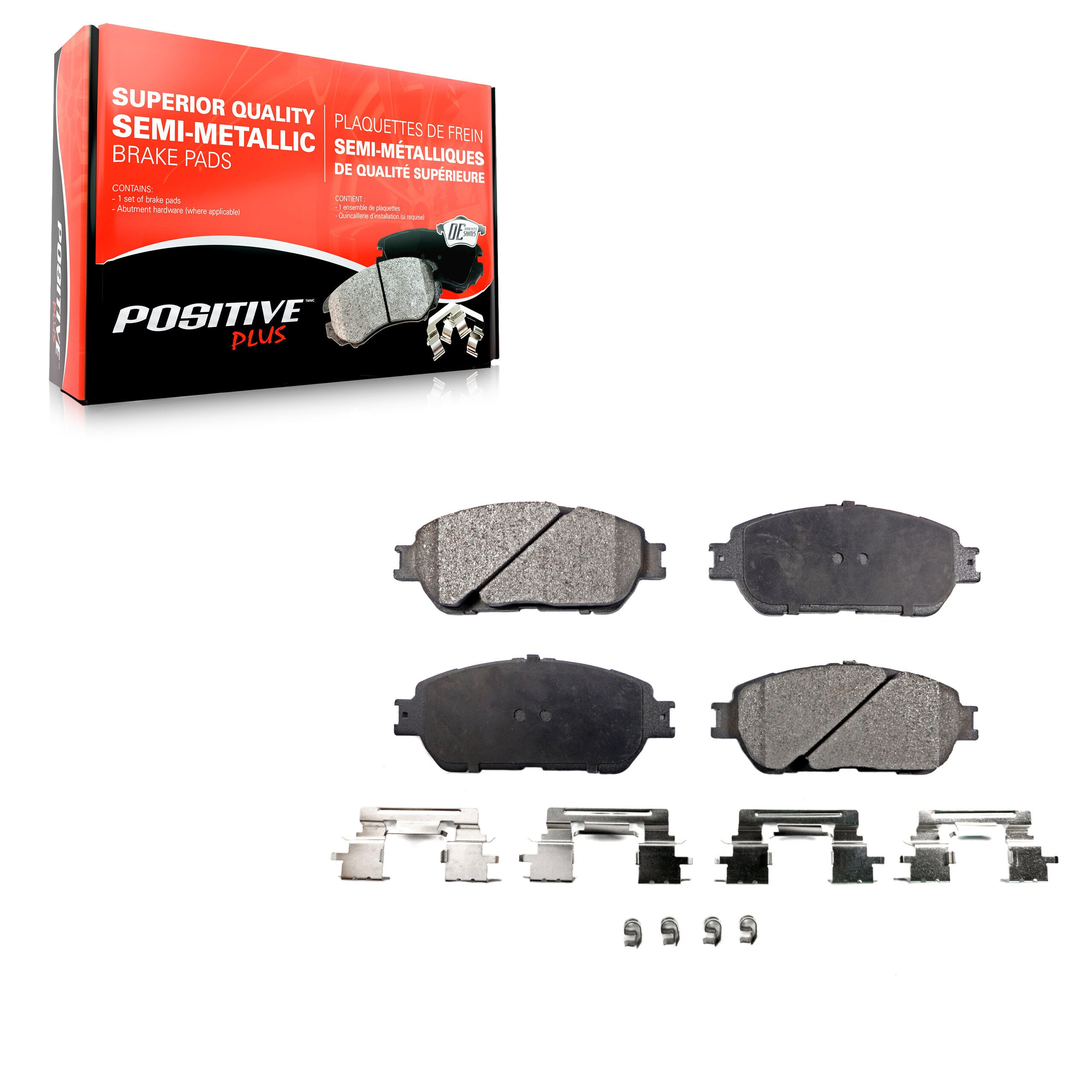 Positive Plus PPF-D906 Disc Brake Pad for 2002-2015 Toyota Avalon, Toyota Camry, Toyota Tacoma - Front