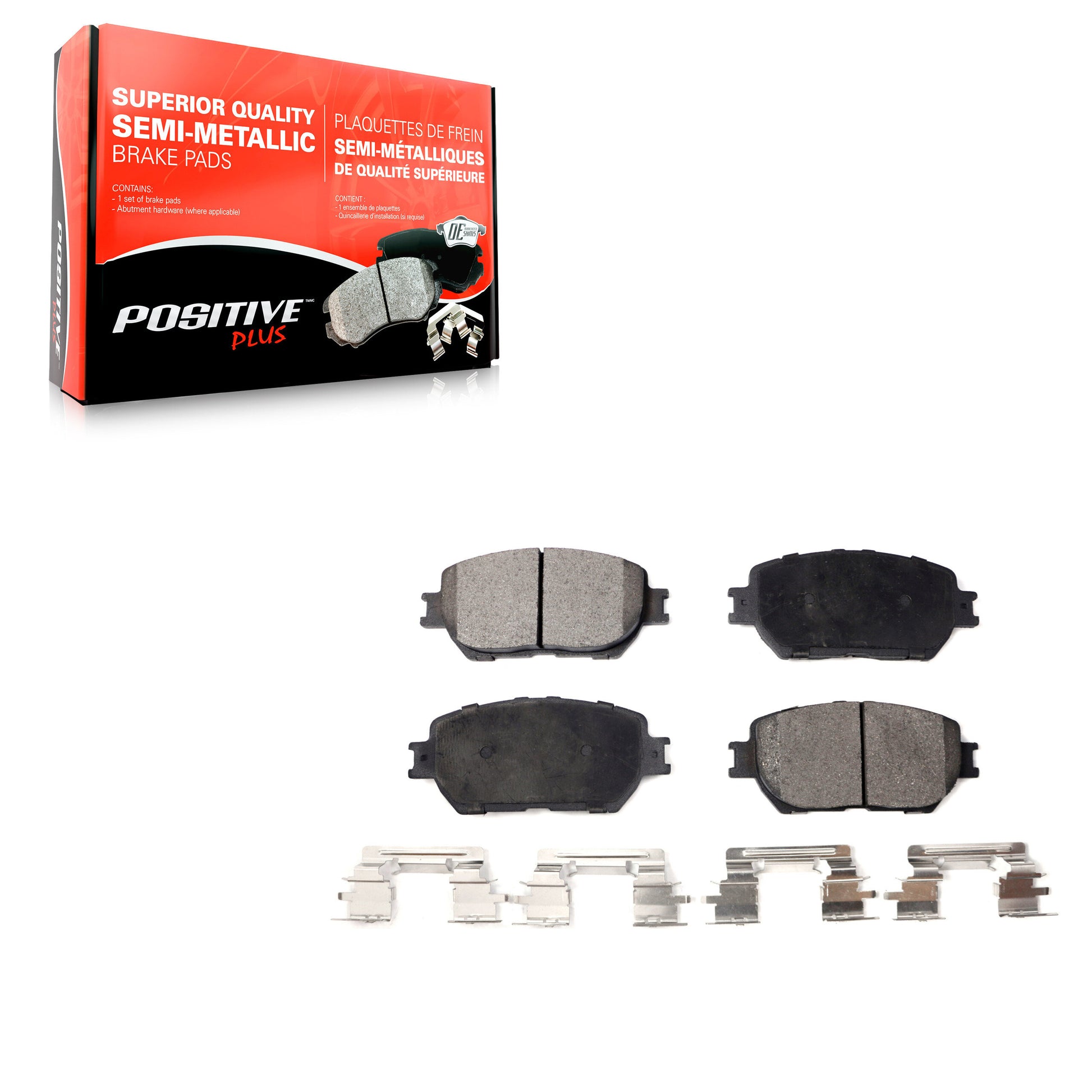 Positive Plus PPF-D908 Disc Brake Pad for 2002-2015 Lexus IS250, Lexus GS300, Toyota Camry - Front