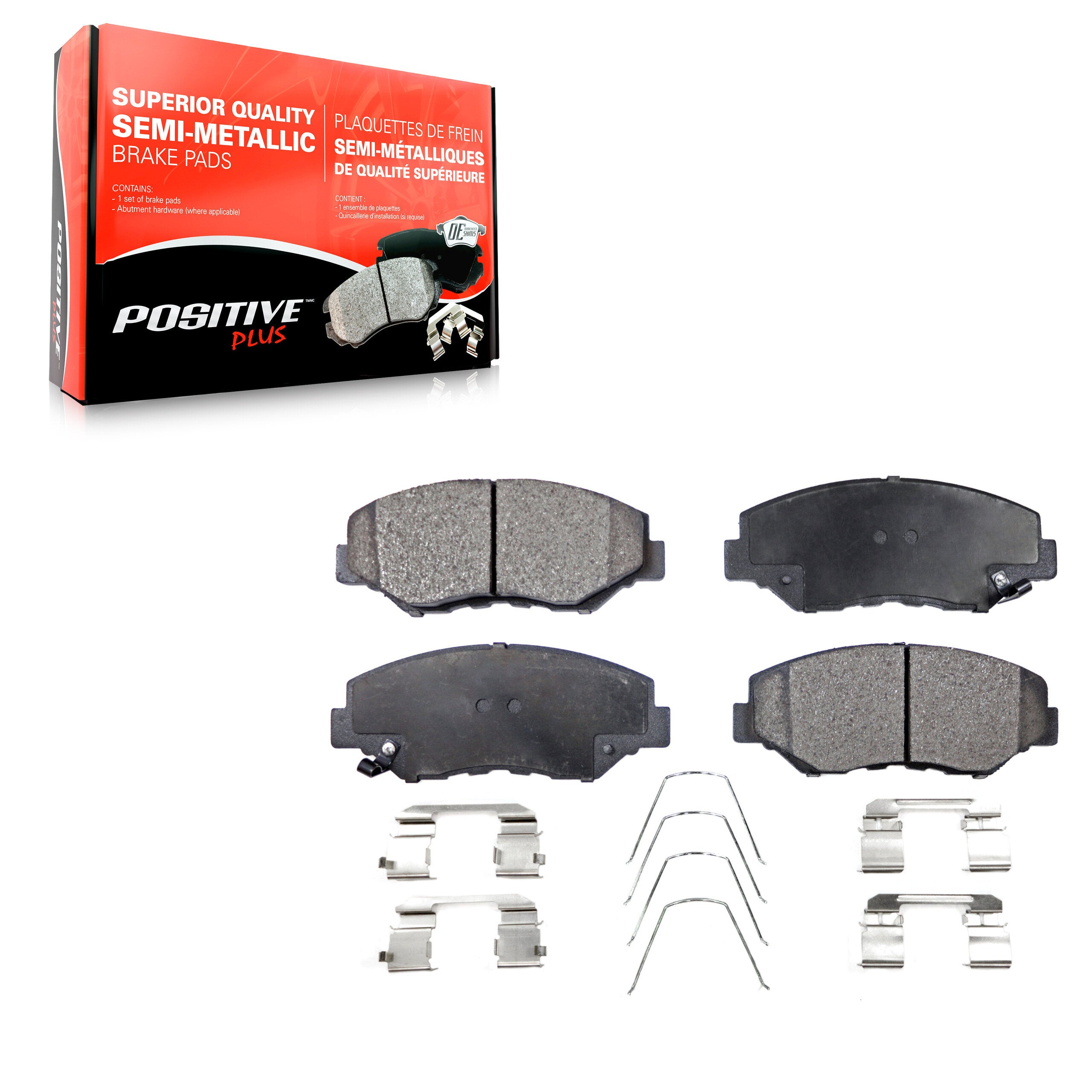 Positive Plus PPF-D914 Disc Brake Pad for 2002-2021 Honda Civic, Honda CR-Z, Acura ILX - Front