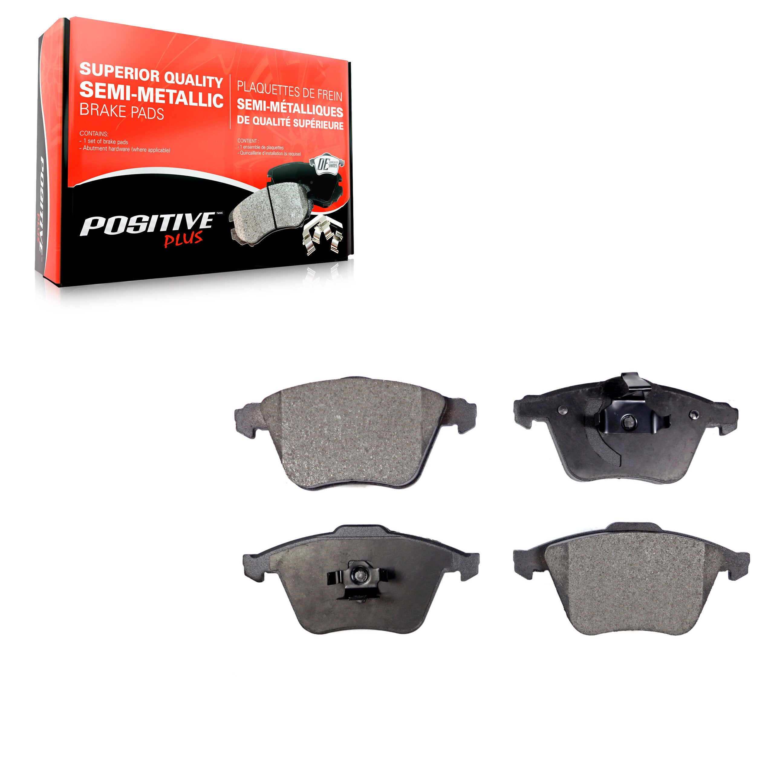 Positive Plus PPF-D915A Disc Brake Pad for 2002-2013 Mazda 3, Volvo C70, Volvo S40 - Front
