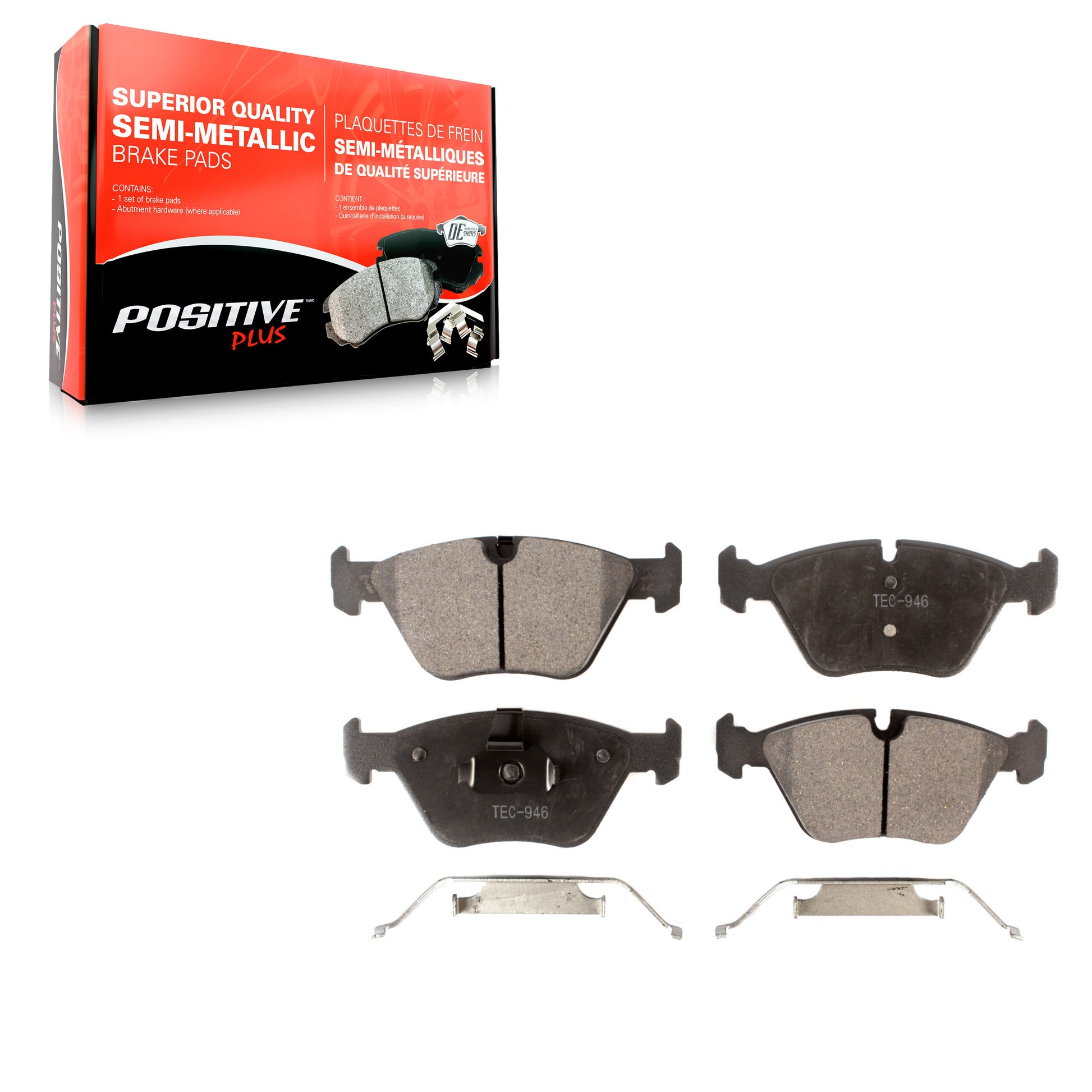 Positive Plus PPF-D946 Disc Brake Pad for 2001-2010 BMW Z4, BMW M3, BMW X3 - Front