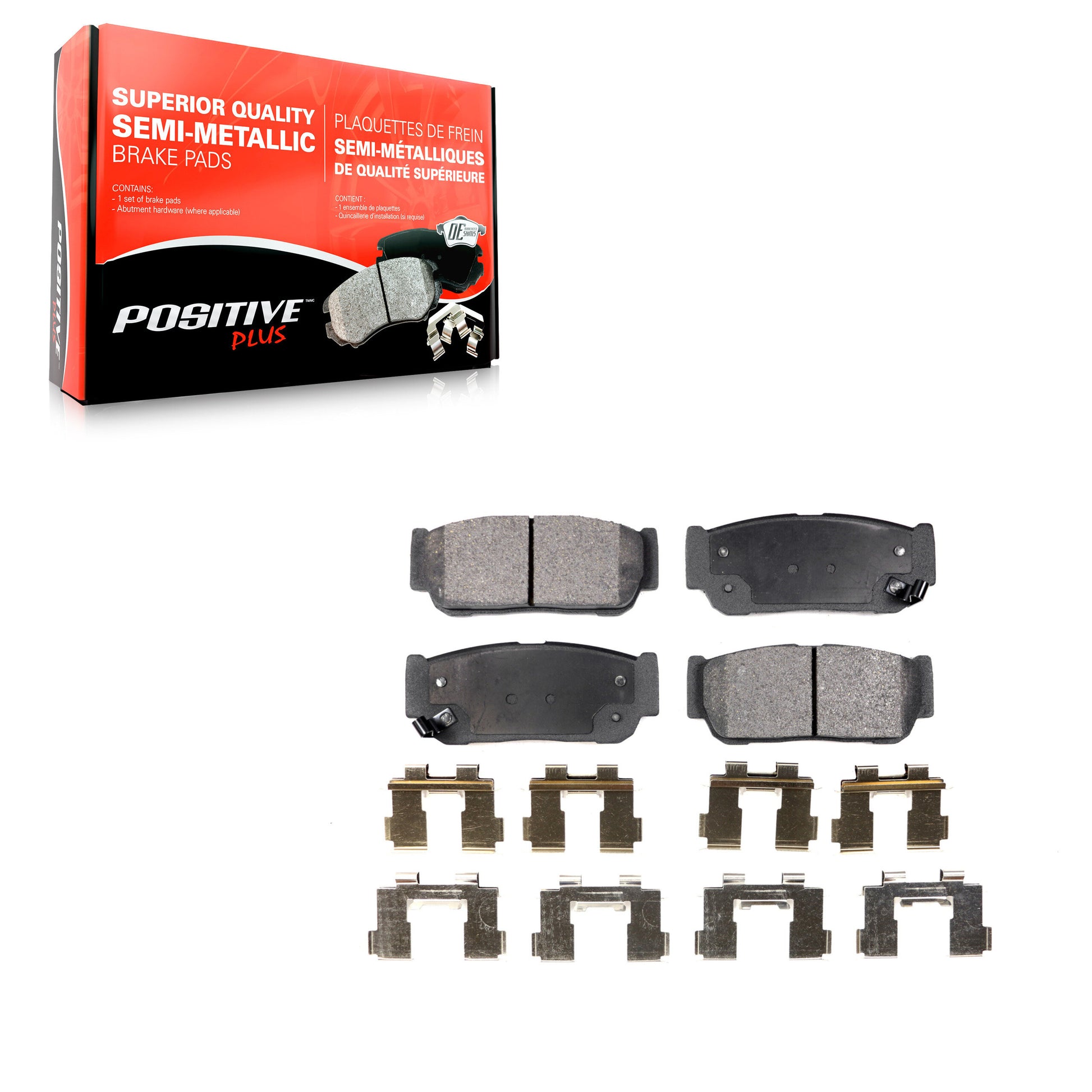 Positive Plus PPF-D954 Disc Brake Pad for 2003-2009 Hyundai Entourage, Kia Sedona, Kia Sorento - Rear
