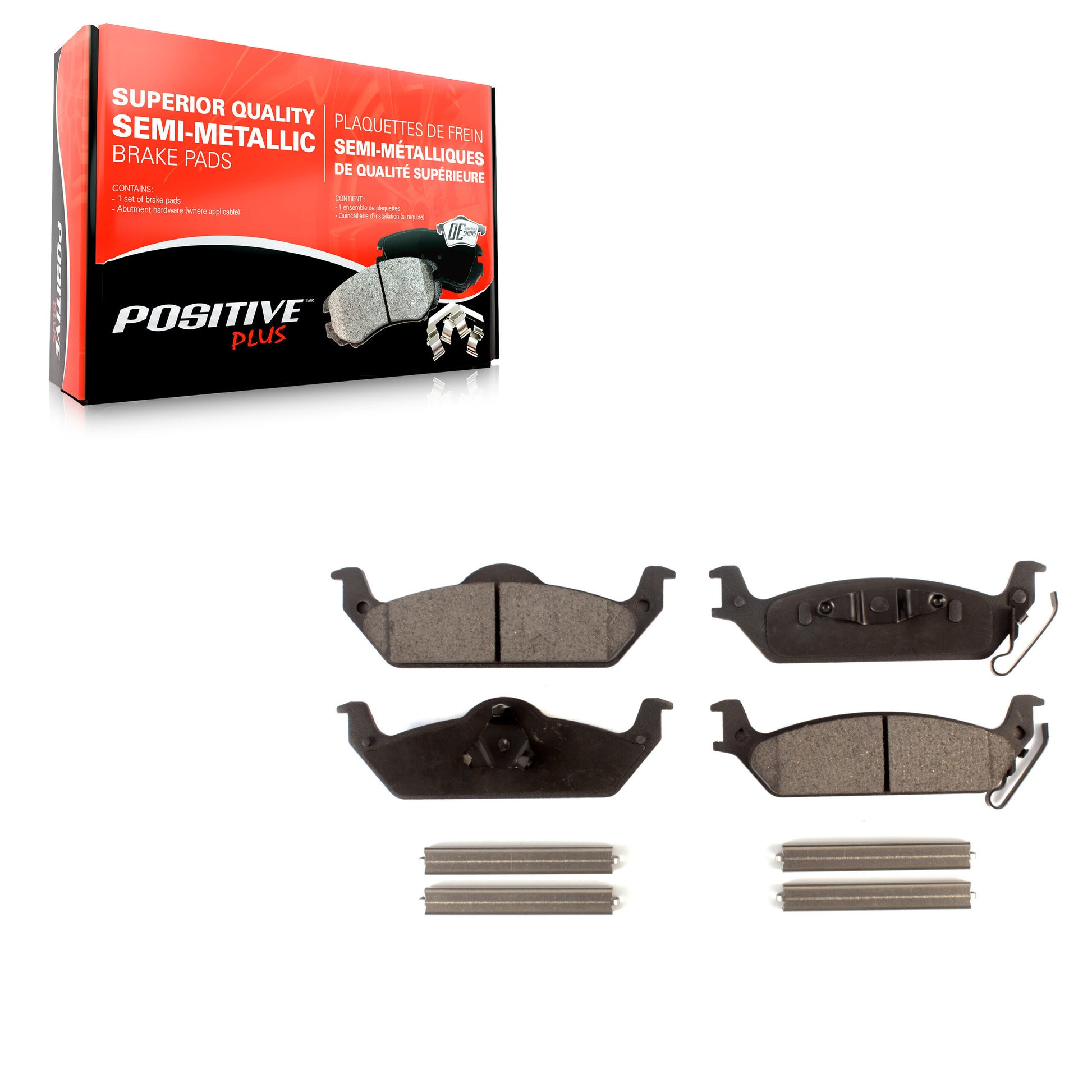 Positive Plus PPF-D963 Disc Brake Pad for 2002-2004 Dodge Dakota - Rear