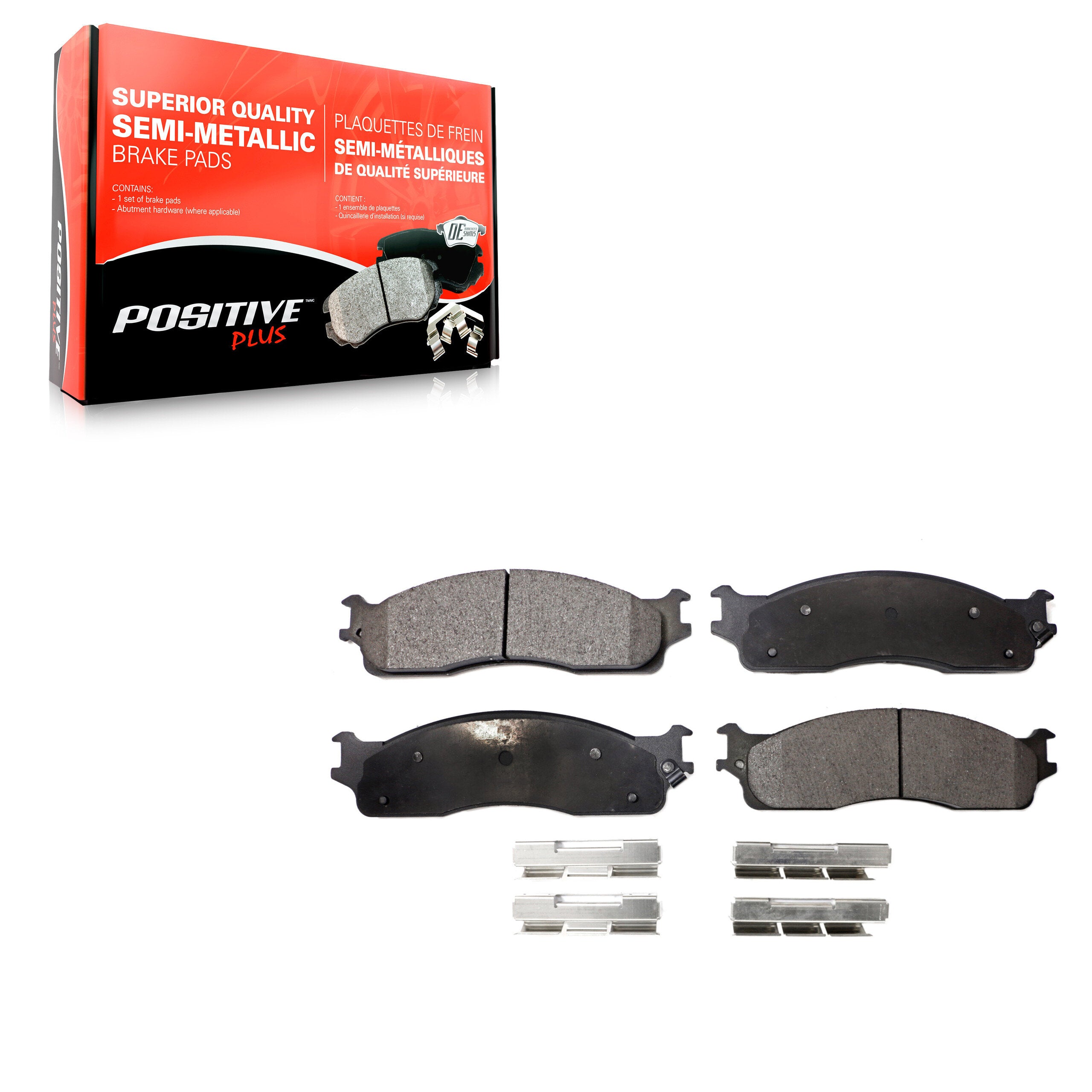 Positive Plus PPF-D965 Disc Brake Pad for 2003-2008 Dodge Ram 1500, Dodge Ram 2500, Dodge Ram 3500 - Front
