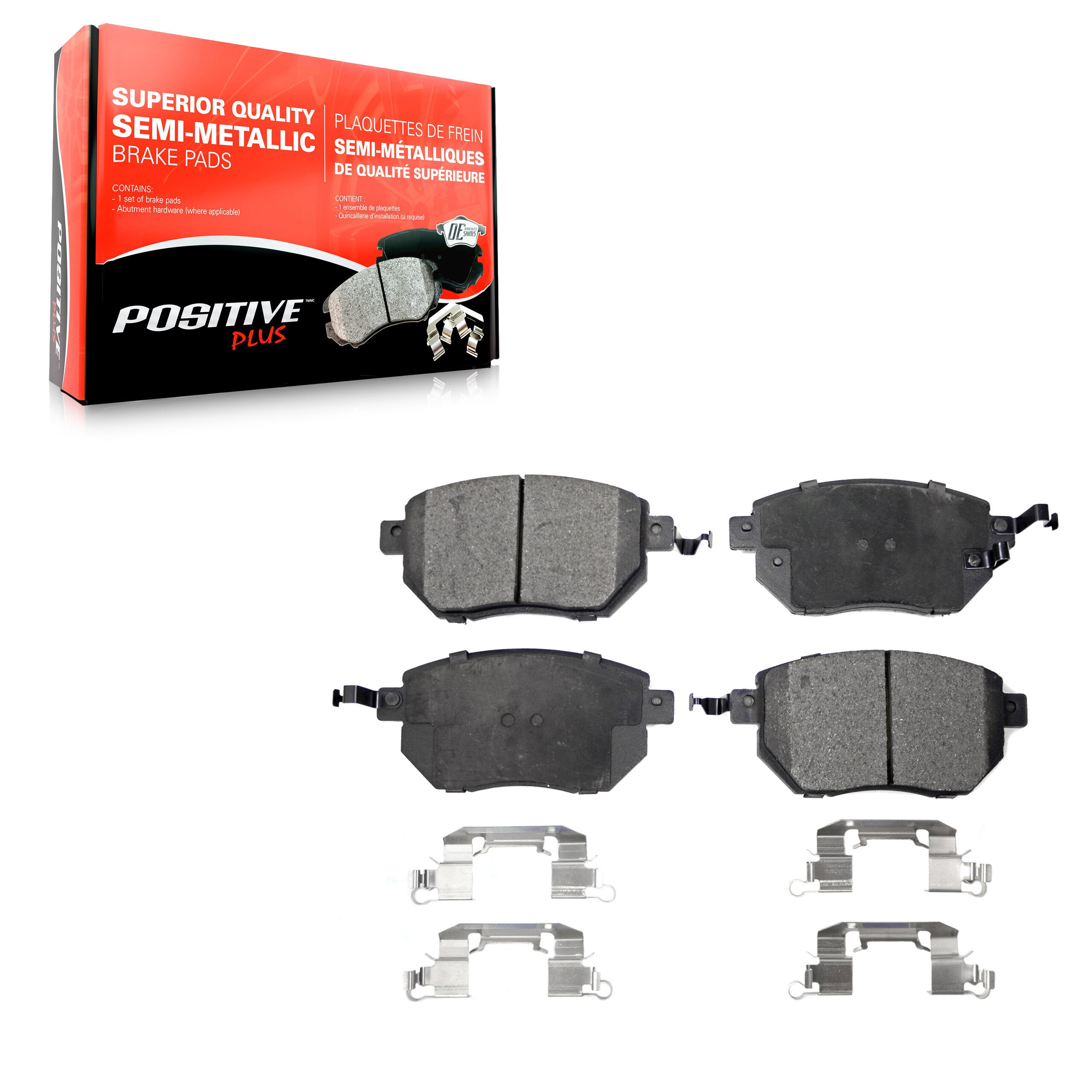 Positive Plus PPF-D969 Disc Brake Pad for 2003-2012 Nissan Murano, INFINITI FX35, INFINITI FX45 - Front