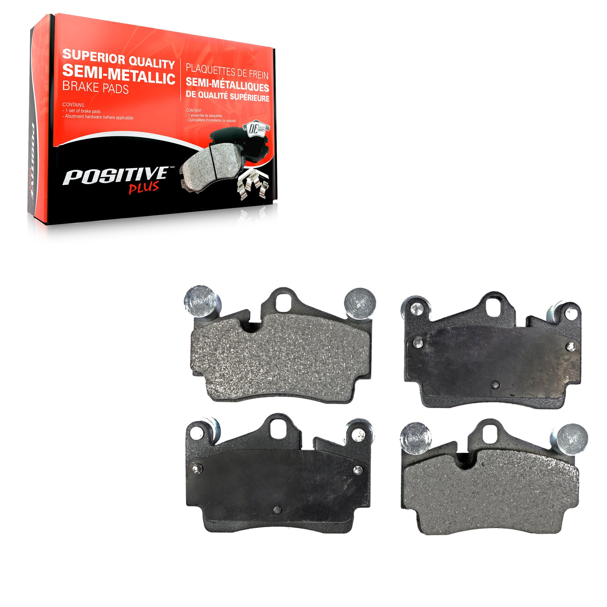 Positive Plus PPF-D978 Disc Brake Pad for 2003-2015 Porsche Cayenne, Volkswagen Touareg, Audi Q7 - Rear