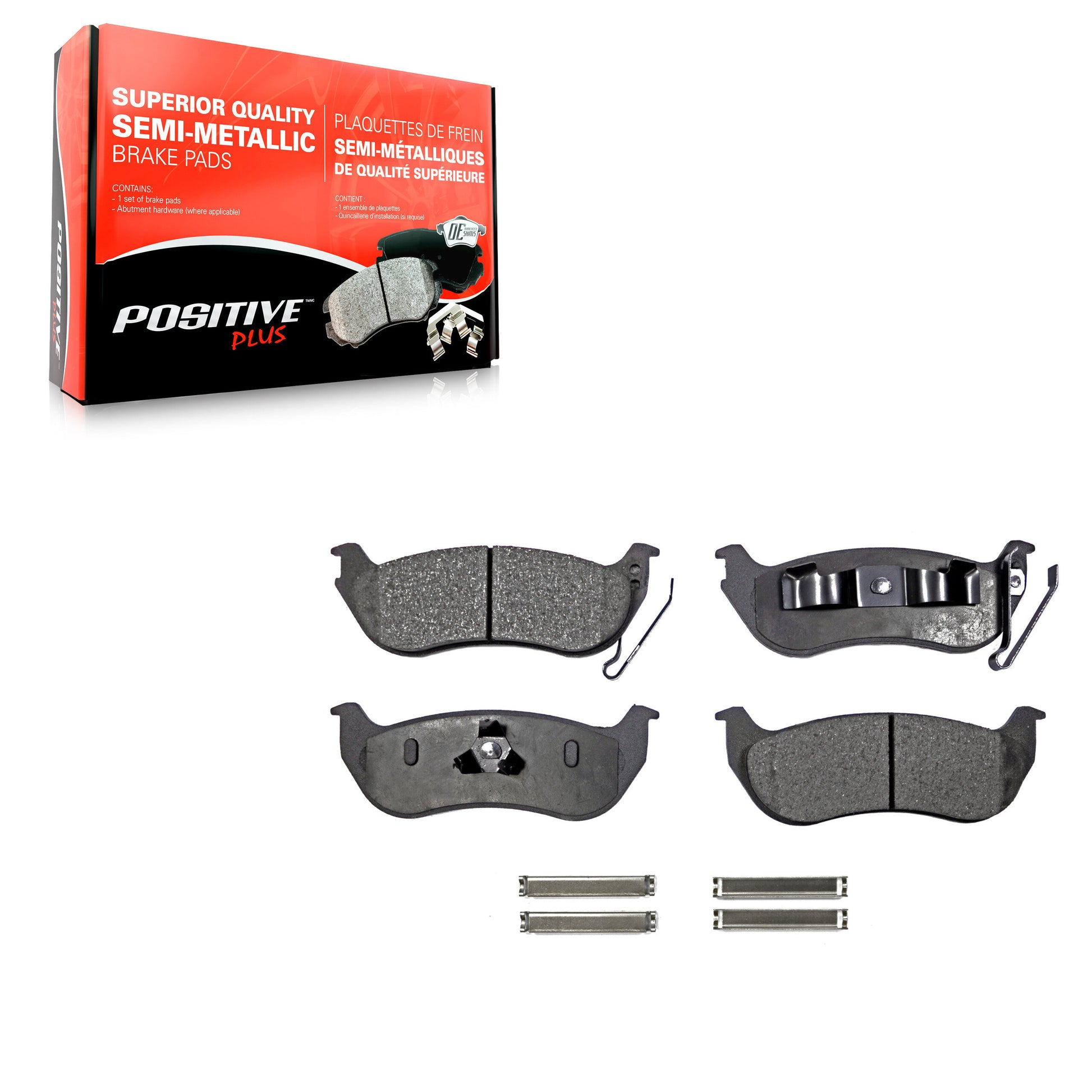 Positive Plus PPF-D981 Disc Brake Pad for 2003-2010 Ford Explorer Sport Trac, Ford Explorer, Jeep TJ - Rear