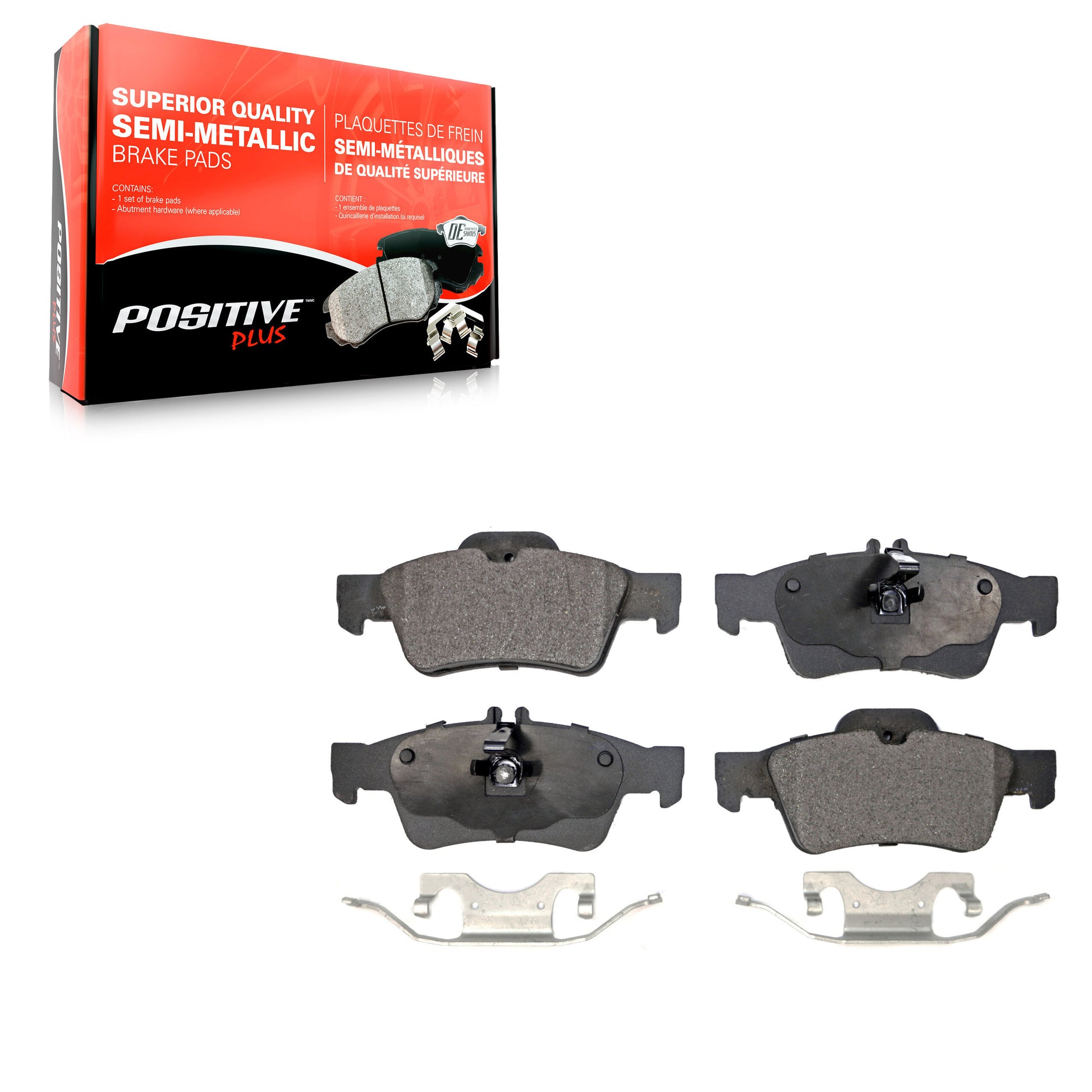 Positive Plus PPF-D986 Disc Brake Pad for 2003-2018 Mercedes-Benz E400, Mercedes-Benz CLS400, Mercedes-Benz E350 - Rear