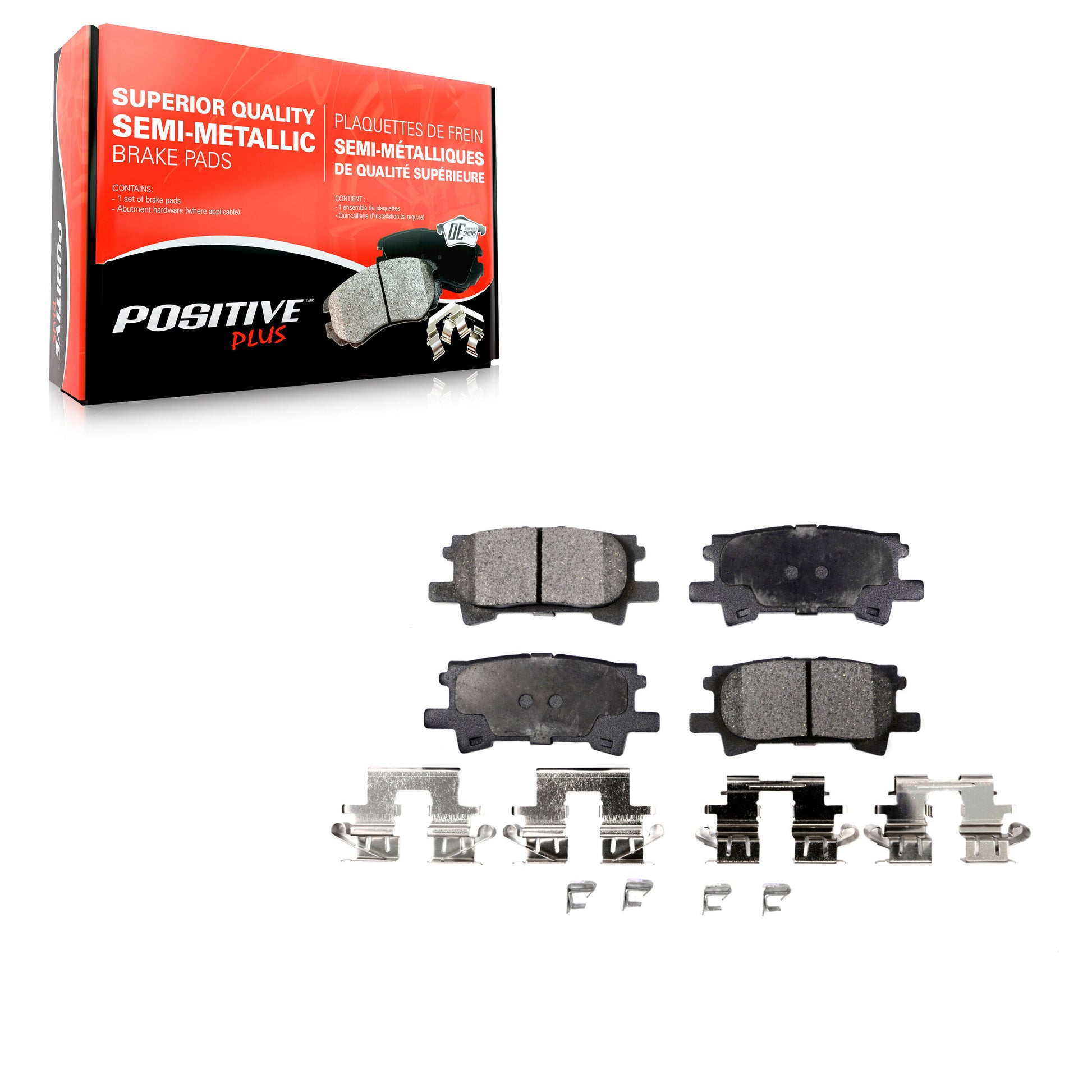 Positive Plus PPF-D996 Disc Brake Pad for 2004-2009 Lexus RX350, Lexus RX400h, Lexus RX330 - Rear