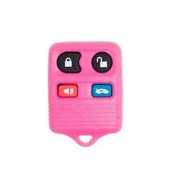 Remote Key Shell Case for Ford Escape Explorer Mustang Town Car Crown Victoria Ranger Mariner 1998-2014 CWTWB1U331 8L3Z-15K601-AA (Pink - 4 Button)