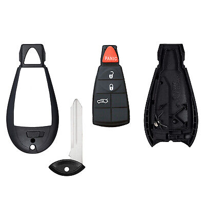 Remote Key Shell Case for Grand Caravan Journey Durango Ram Town and Country 2008-2010 M3N5WY783X (4 Button Trunk)