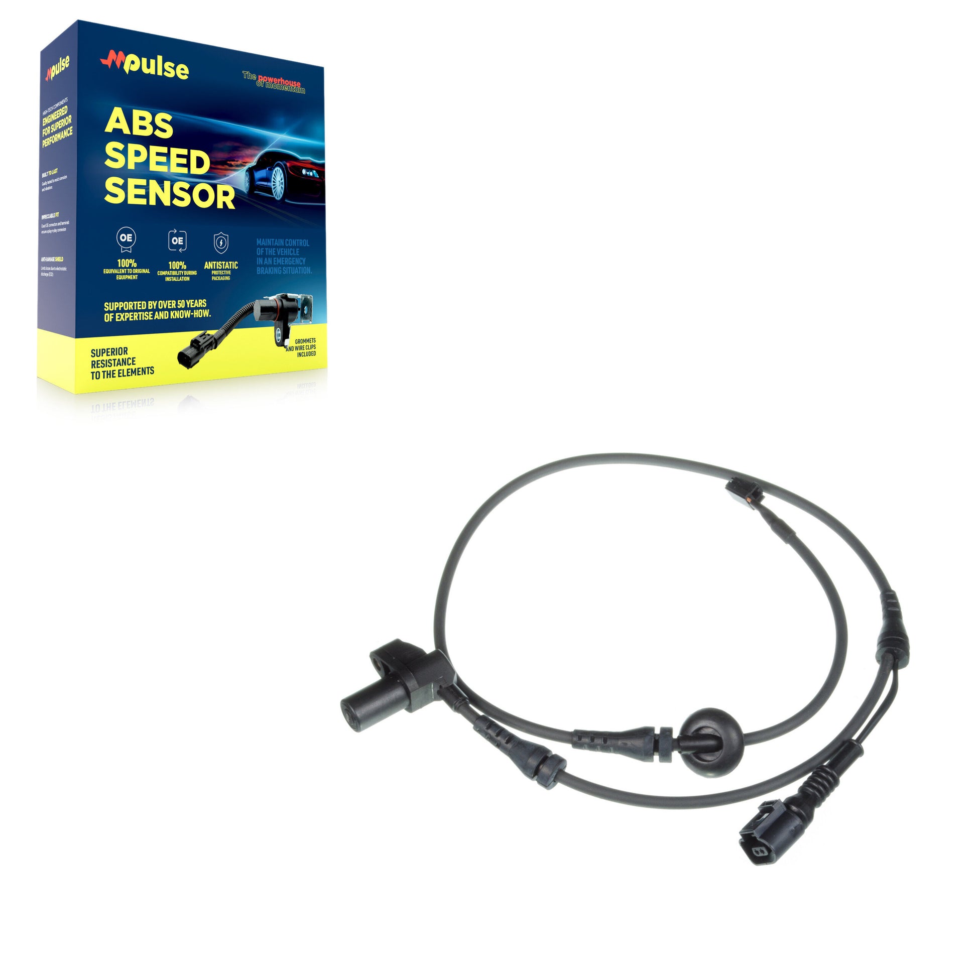 Mpulse SEN-2ABS0011 ABS Wheel Speed Sensor for 2004-2011 Seat Exeo, Audi A4, Audi A4 Quattro - Front