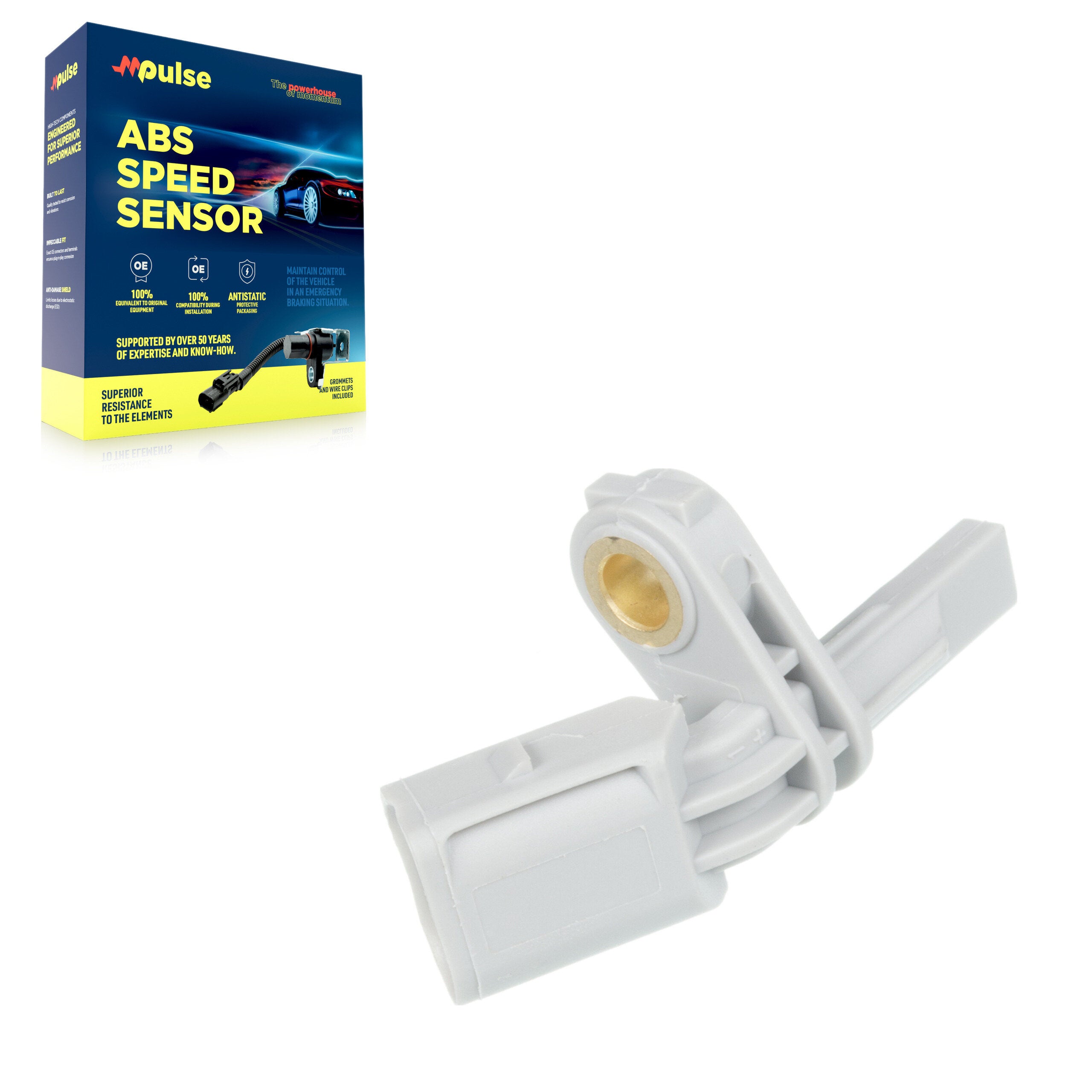 Mpulse SEN-2ABS0028 ABS Wheel Speed Sensor for 2003-2026 Volkswagen GTI, Audi Q3, Audi Q4 e-tron - Rear Left, Front Left