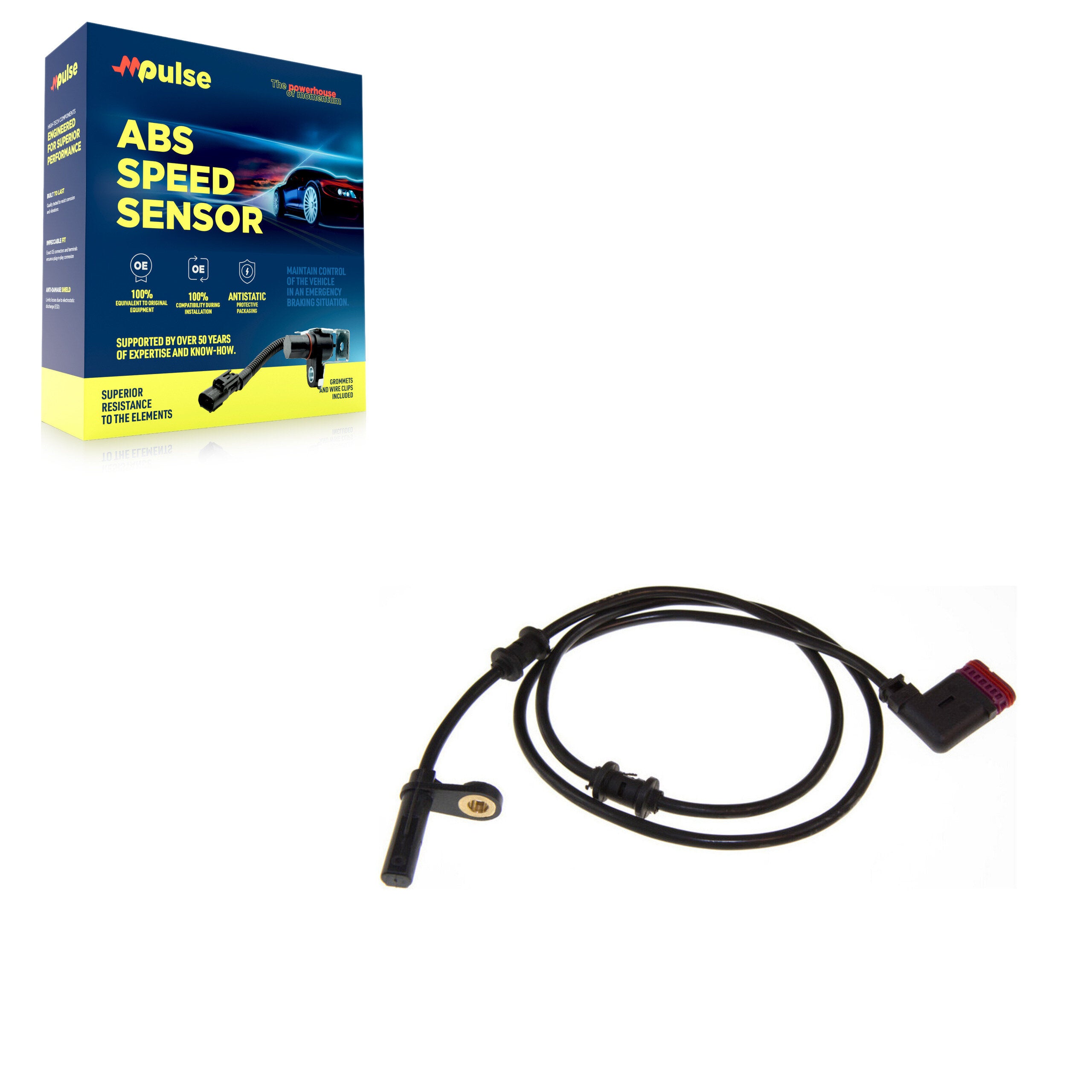Mpulse SEN-2ABS0052 ABS Wheel Speed Sensor for 2001-2009 Mercedes-Benz CLK63 AMG, Mercedes-Benz C280, Mercedes-Benz CLK550 - Rear Right, Rear