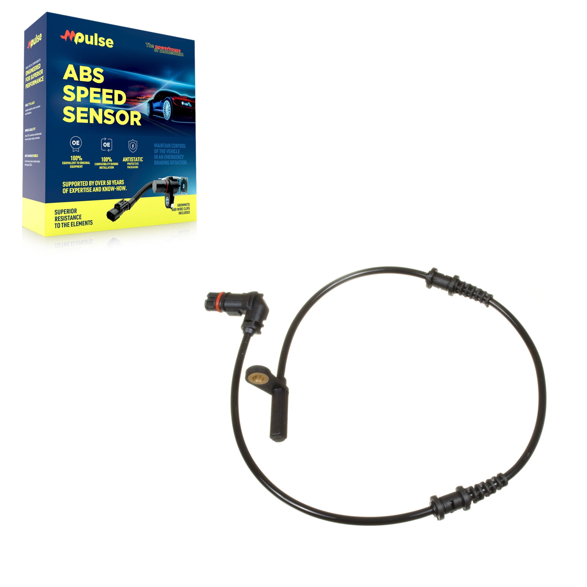 Mpulse SEN-2ABS0087 ABS Wheel Speed Sensor for 2001-2011 Mercedes-Benz SLK300, Mercedes-Benz SLK350, Mercedes-Benz CLK550 - Front