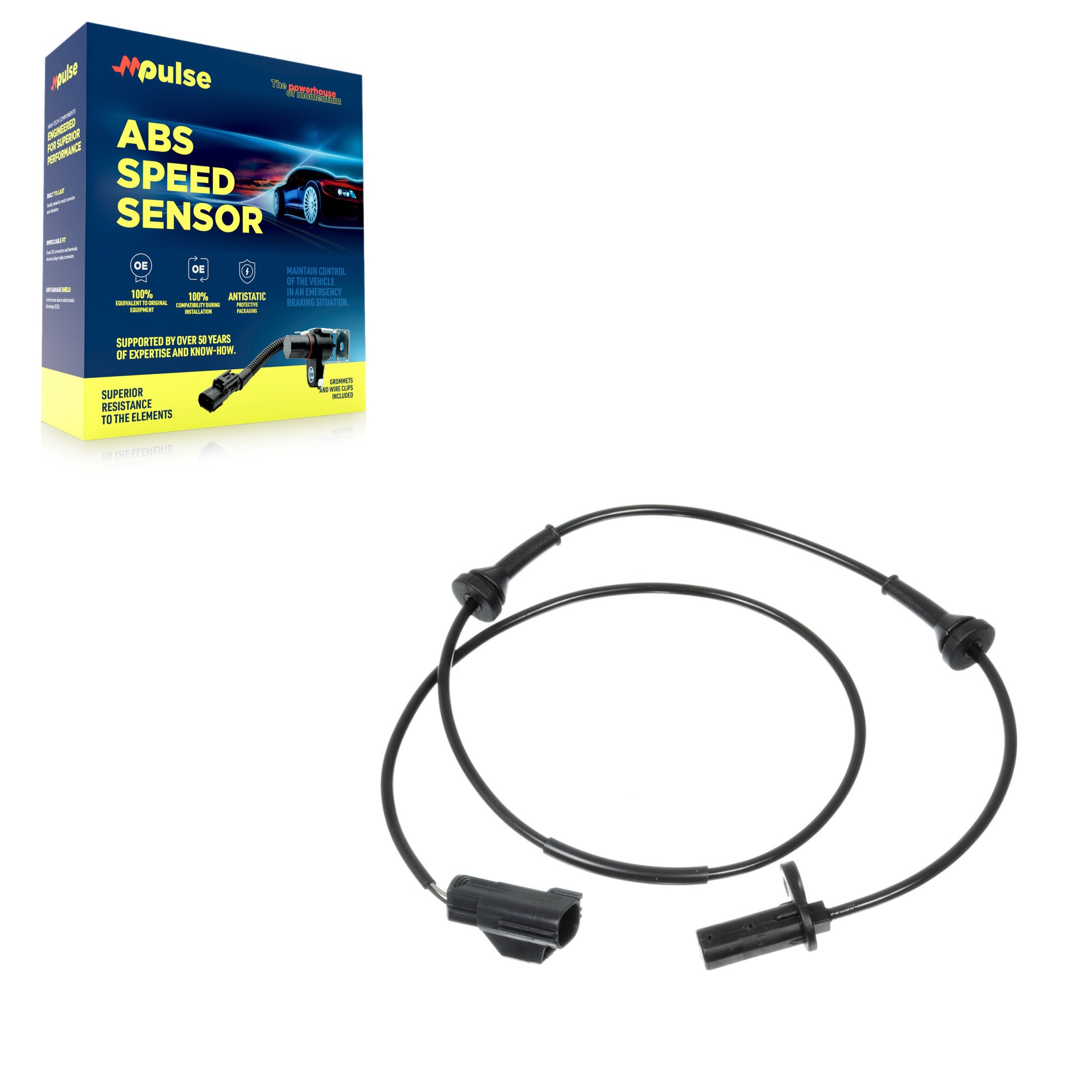 Mpulse SEN-2ABS0140 ABS Wheel Speed Sensor for 1999-2009 Volvo S80, Volvo S60, Volvo V70 - Front Left, Front