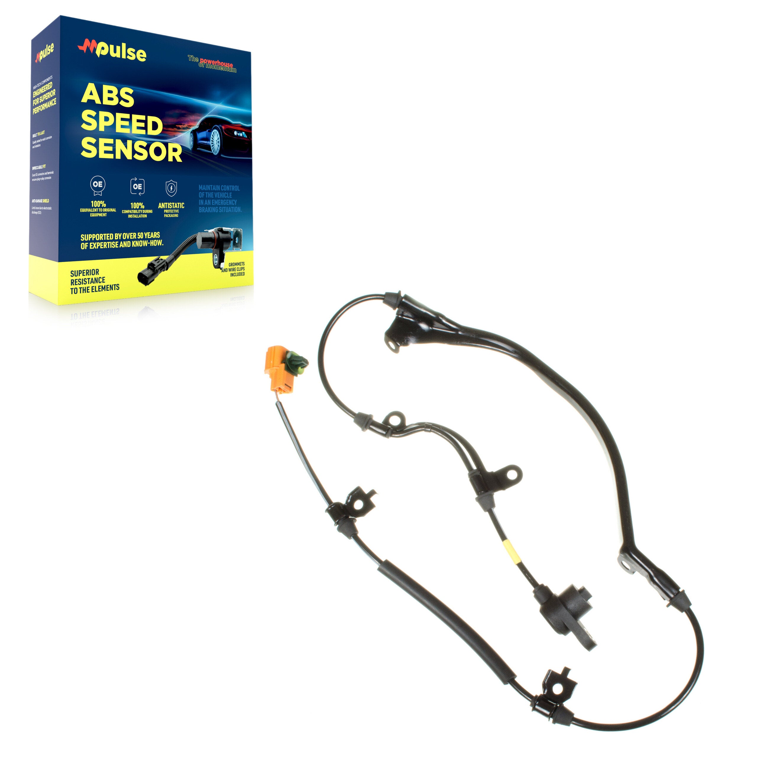 Mpulse SEN-2ABS0168 ABS Wheel Speed Sensor for 2001-2008 Acura MDX, Honda Pilot - Rear Right
