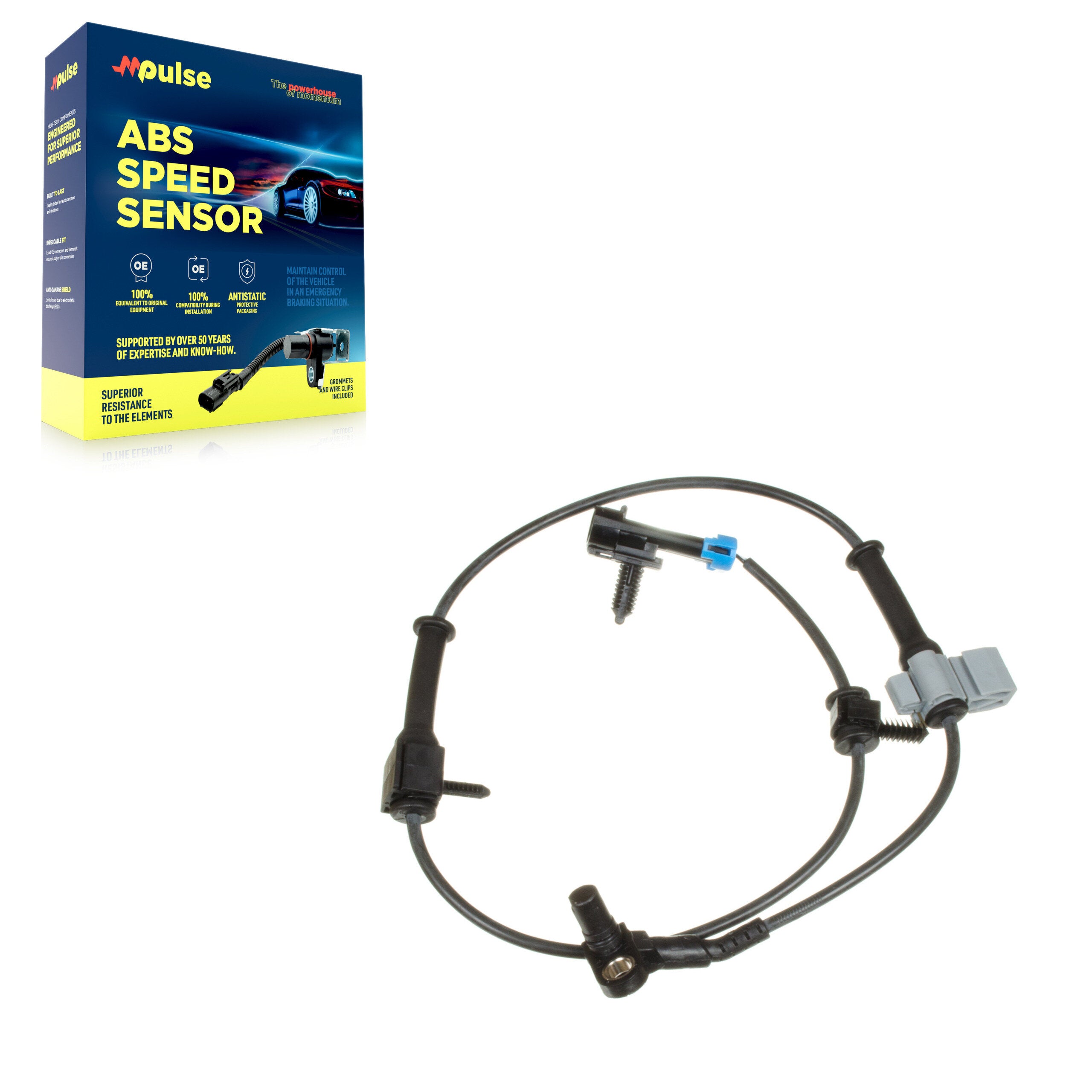 Mpulse SEN-2ABS0181 ABS Wheel Speed Sensor for 2007-2013 Chevrolet Silverado 2500 HD, Chevrolet Silverado 3500, Chevrolet Silverado 3500 HD - Front