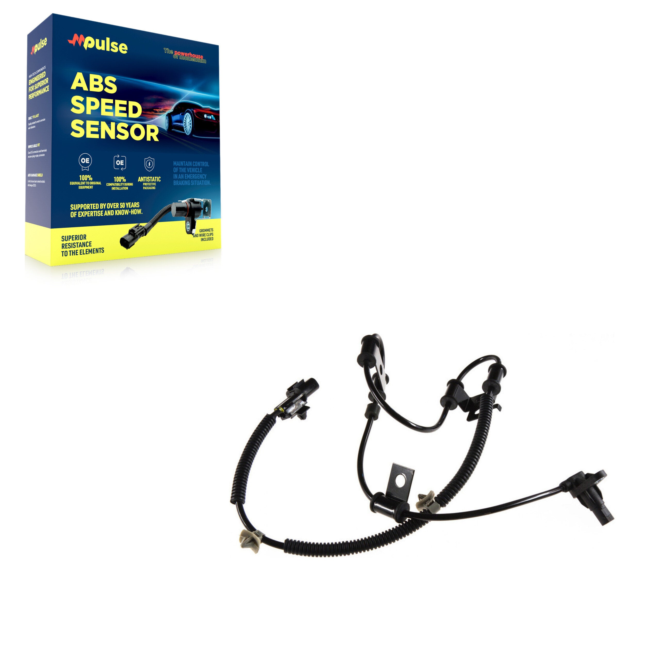 Mpulse SEN-2ABS0222 ABS Wheel Speed Sensor for 2006-2011 Hyundai Accent, Kia Rio, Kia Rio5 - Front Left, Front Right