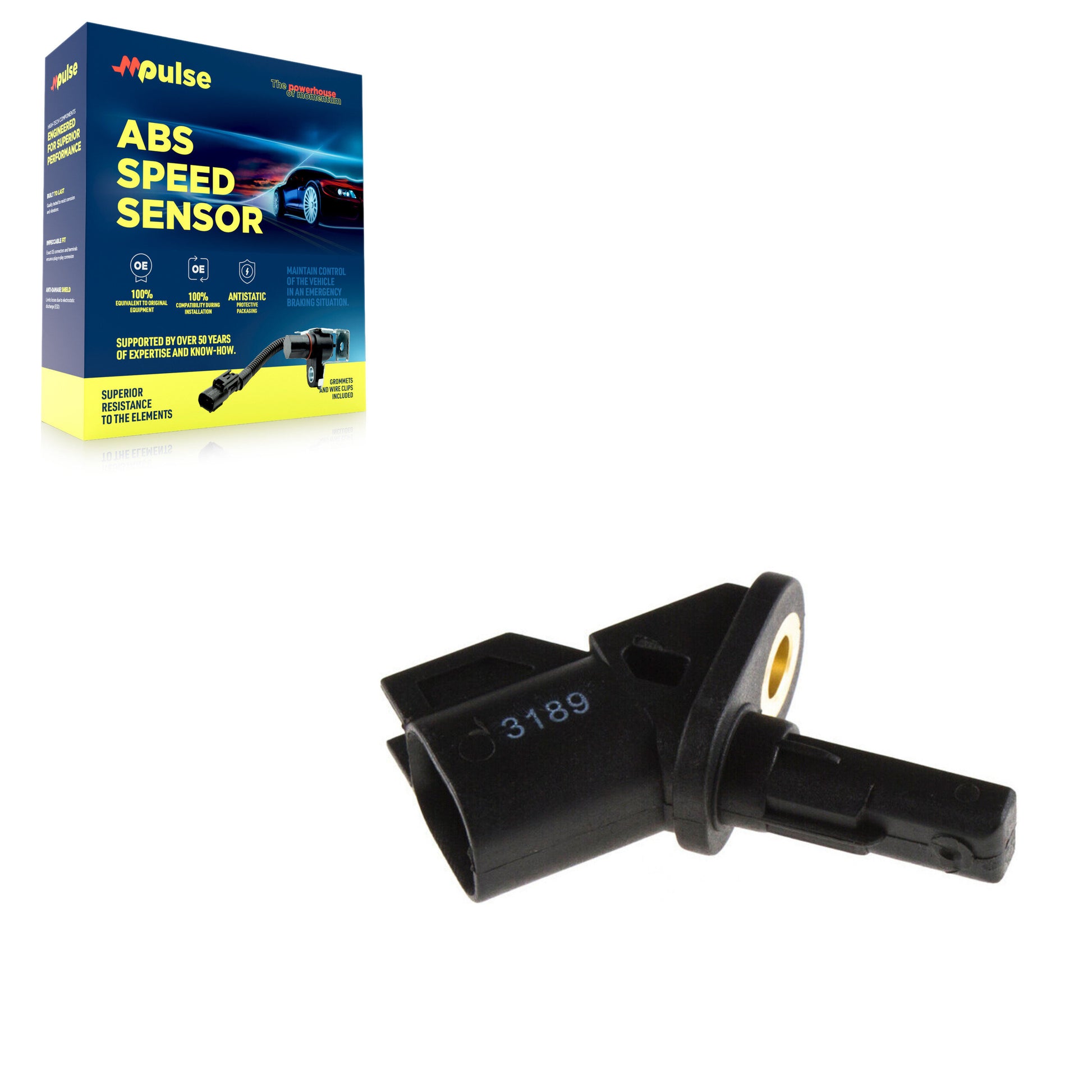 Mpulse SEN-2ABS0256 ABS Wheel Speed Sensor for 2004-2017 Mazda 5, Mazda 3, Mazda 3 Sport - Front