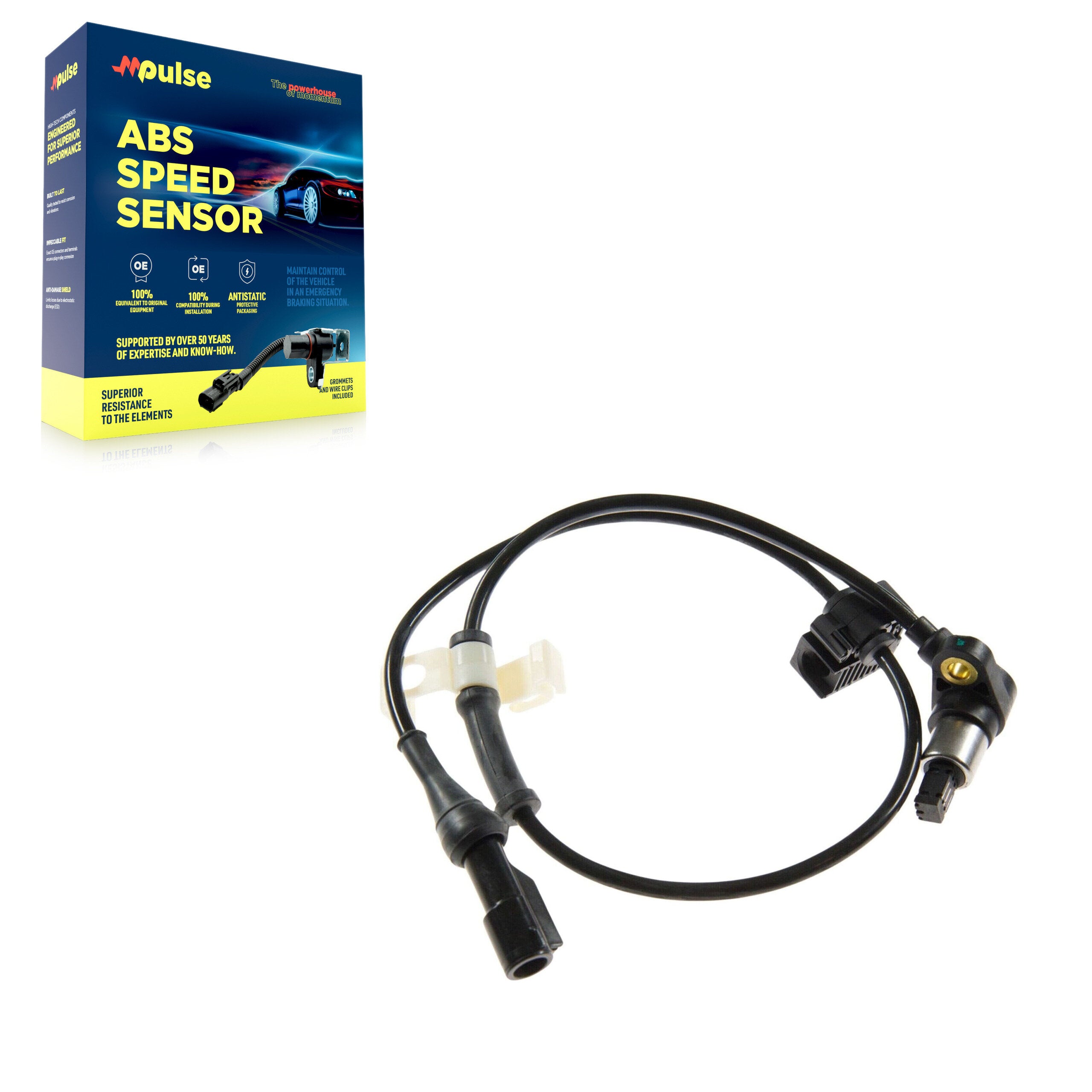 Mpulse SEN-2ABS0455 ABS Wheel Speed Sensor for 1997-2004 Ford F-150 Heritage, Lincoln Blackwood, Ford Expedition - Front Left