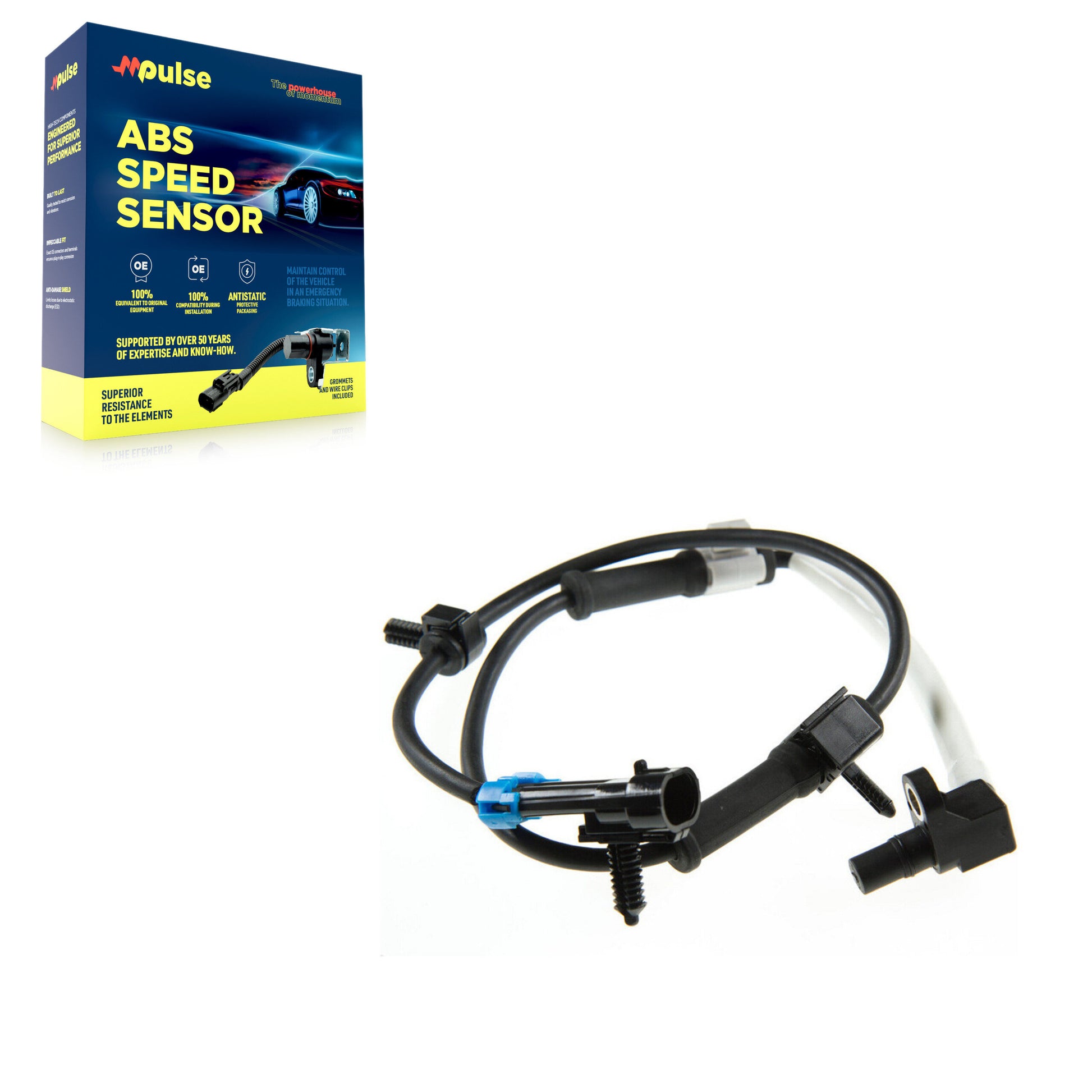 Mpulse SEN-2ABS0457 ABS Wheel Speed Sensor for 2003-2017 Chevrolet Express 2500, Chevrolet Express 3500, GMC Savana 2500 - Front