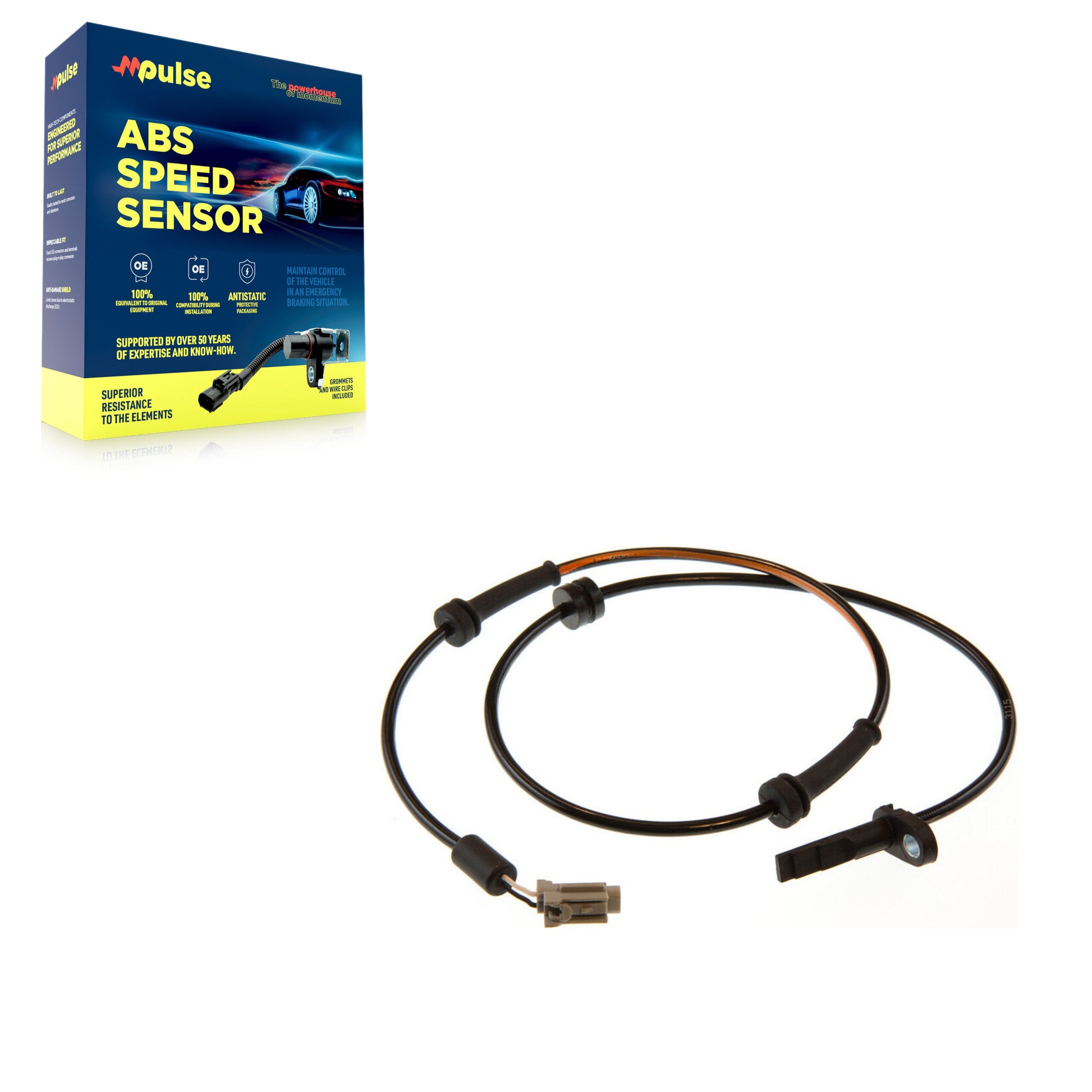 Mpulse SEN-2ABS0458 ABS Wheel Speed Sensor for 2007-2014 Nissan Altima, Nissan Maxima - Front