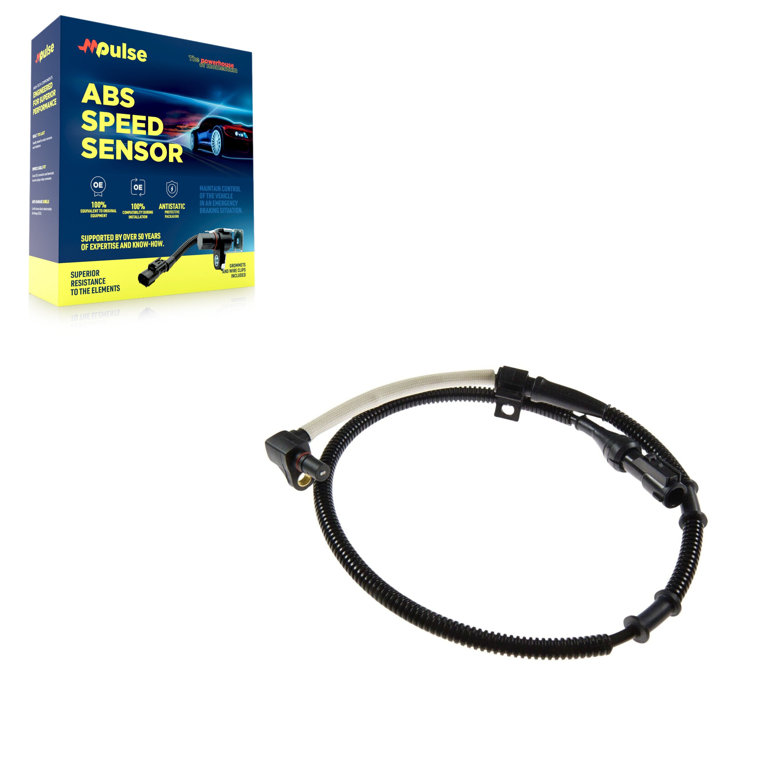 Mpulse SEN-2ABS0481 ABS Wheel Speed Sensor for 1997-2004 Ford F-150 Heritage, Ford Expedition, Lincoln Navigator - Front