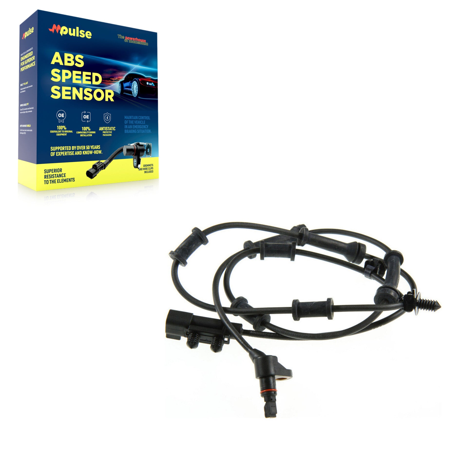 Mpulse SEN-2ABS0598 ABS Wheel Speed Sensor for 2007-2018 Jeep Wrangler JK, Jeep Wrangler - Front
