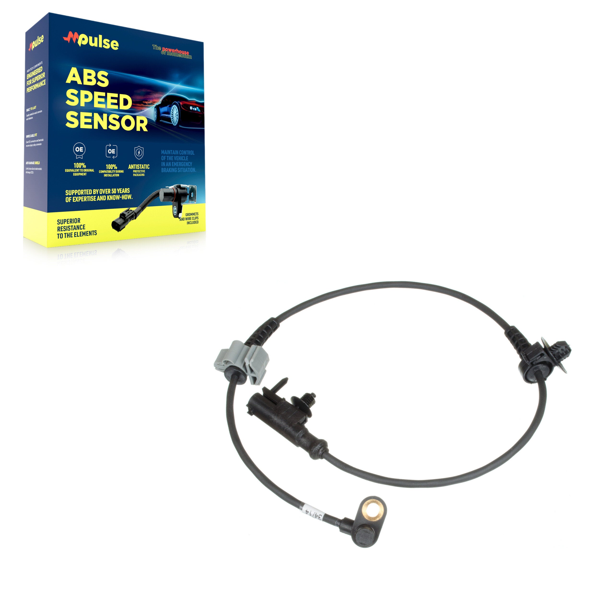 Mpulse SEN-2ABS0800 ABS Wheel Speed Sensor for 2007-2014 Cadillac Escalade, Chevrolet Suburban, Chevrolet Tahoe - Front
