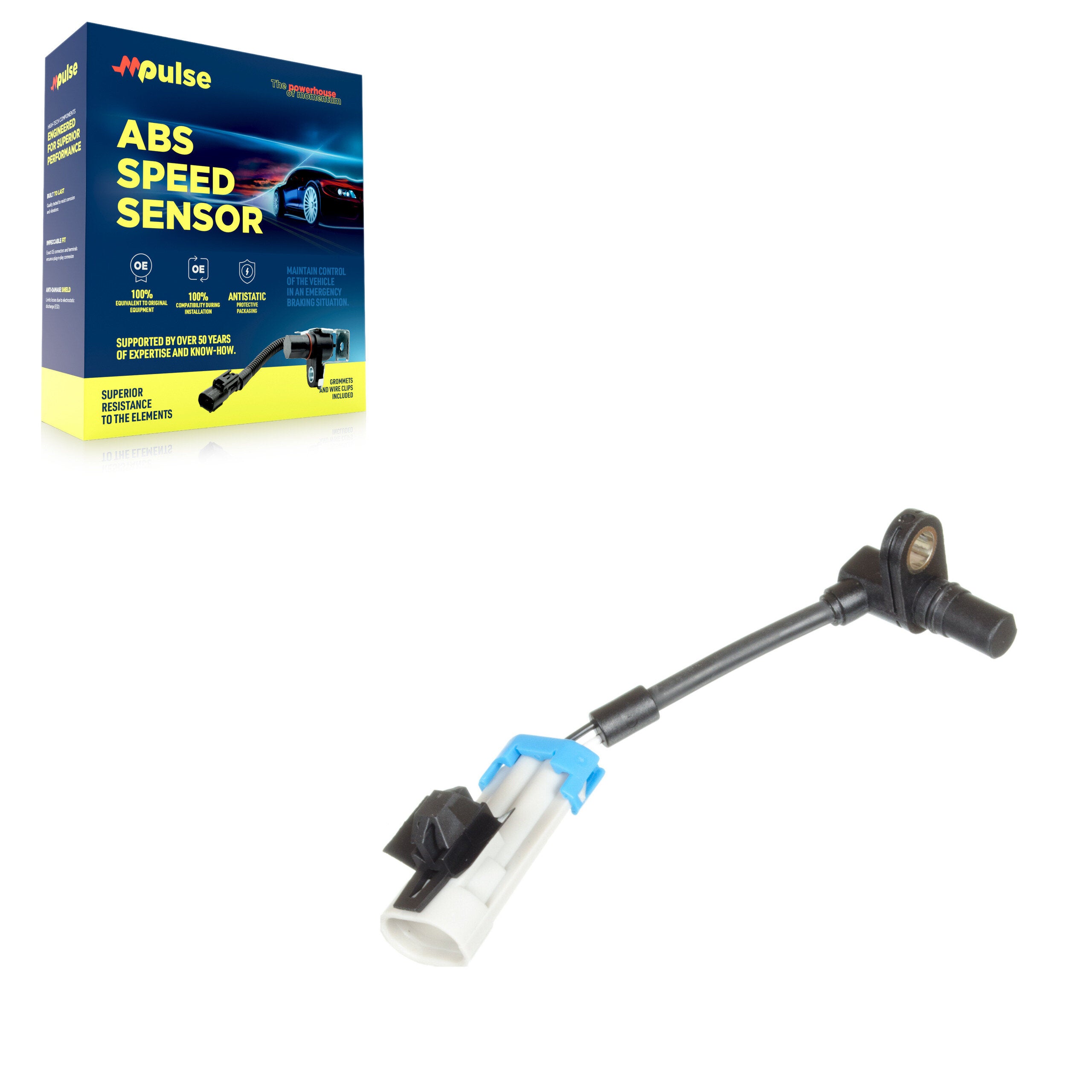 Mpulse SEN-2ABS0803 ABS Wheel Speed Sensor for 2007-2015 Chevrolet Captiva Sport, Chevrolet Equinox, Pontiac Torrent - Front