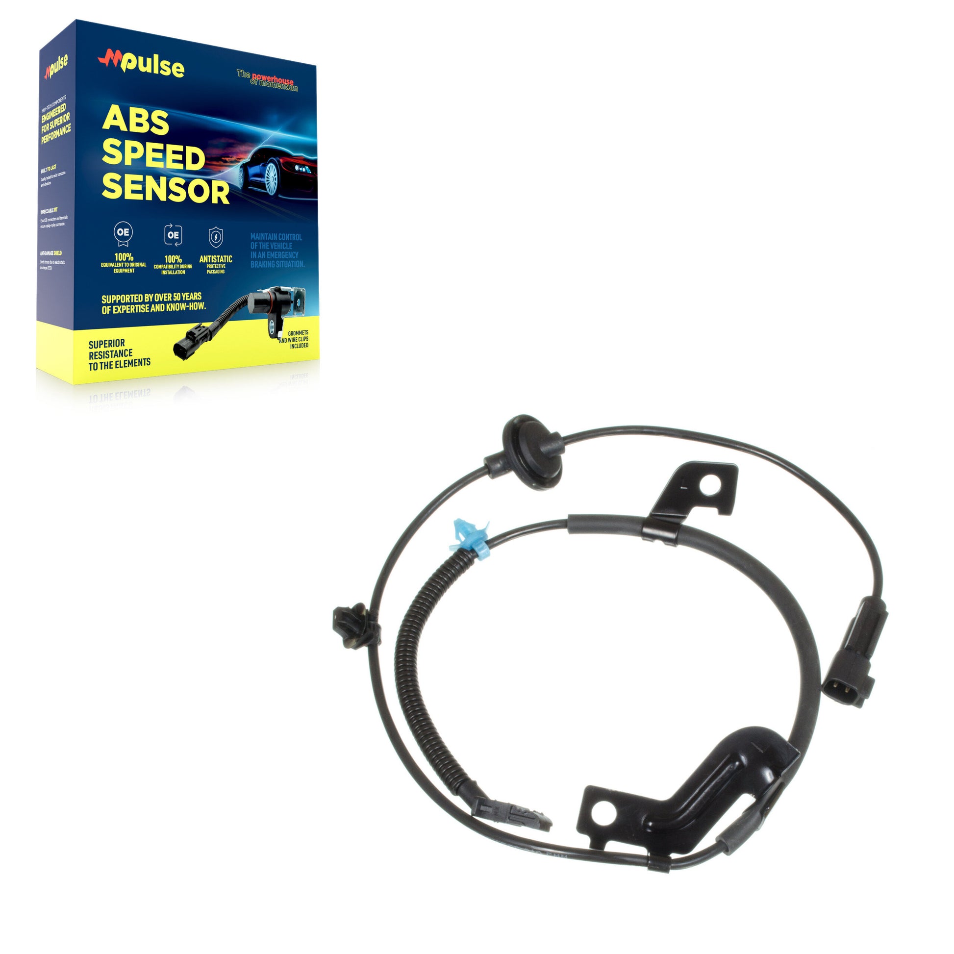 Mpulse SEN-2ABS0811 ABS Wheel Speed Sensor for 2007-2017 Jeep Compass, Jeep Patriot, Dodge Caliber - Rear Left
